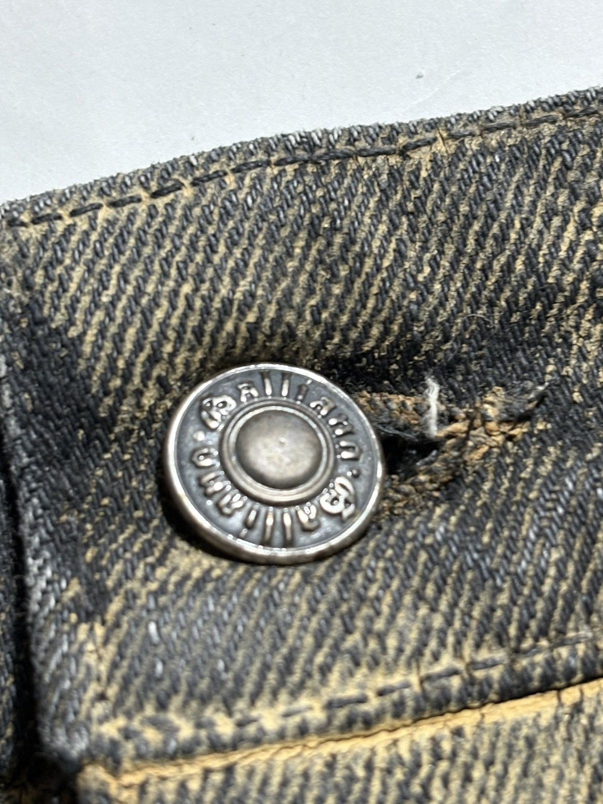 John Galliano JOHN GALLIANO DUST WAXED DENIM JEANS Size US 28 / EU 44 - 7 Thumbnail