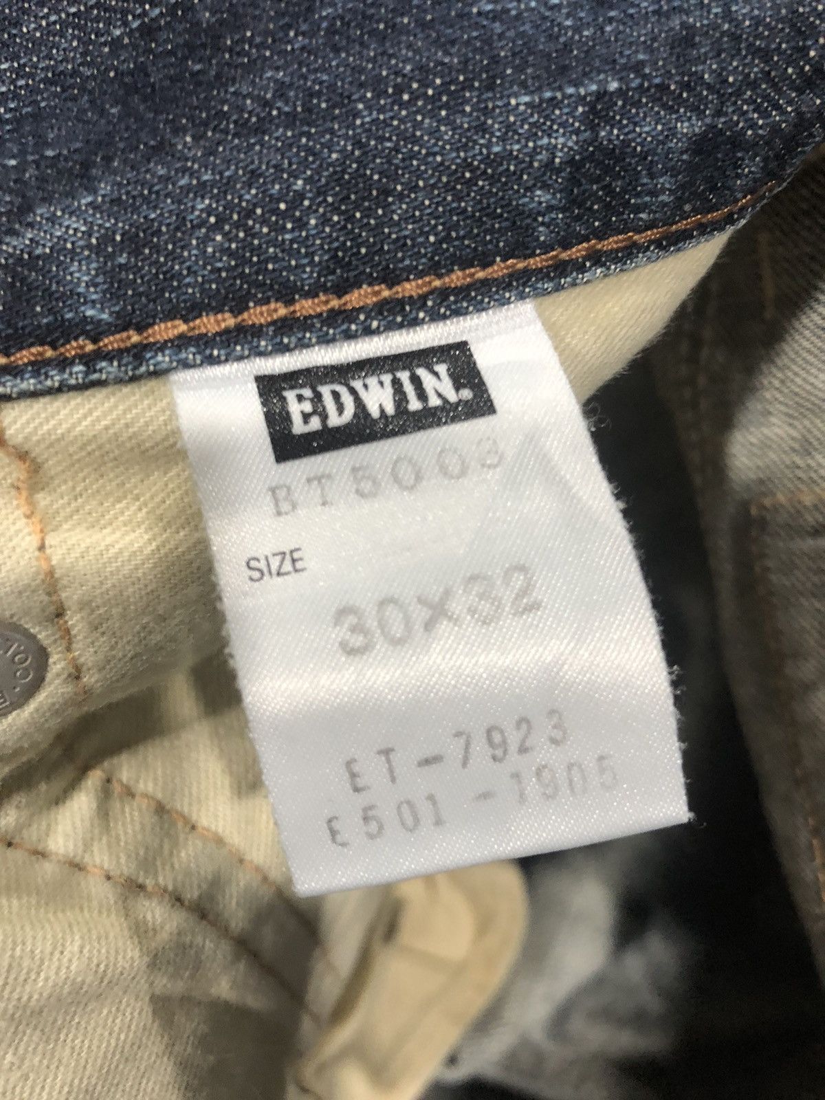 Edition Japan × Edwin Edwin Blue Trip 503 Rare Jeans Size US 33 - 14 Thumbnail