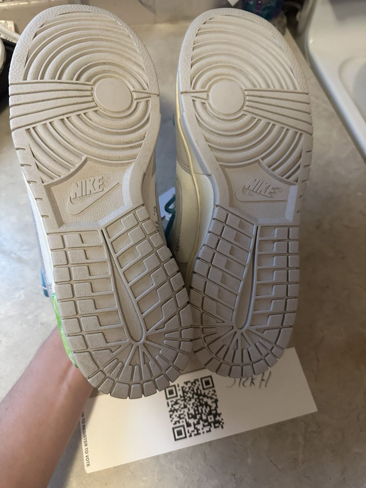 Nike × Off-White Off-white Nike Dunk Low Lot 02 Size US 9 / EU 42 - 6 Thumbnail