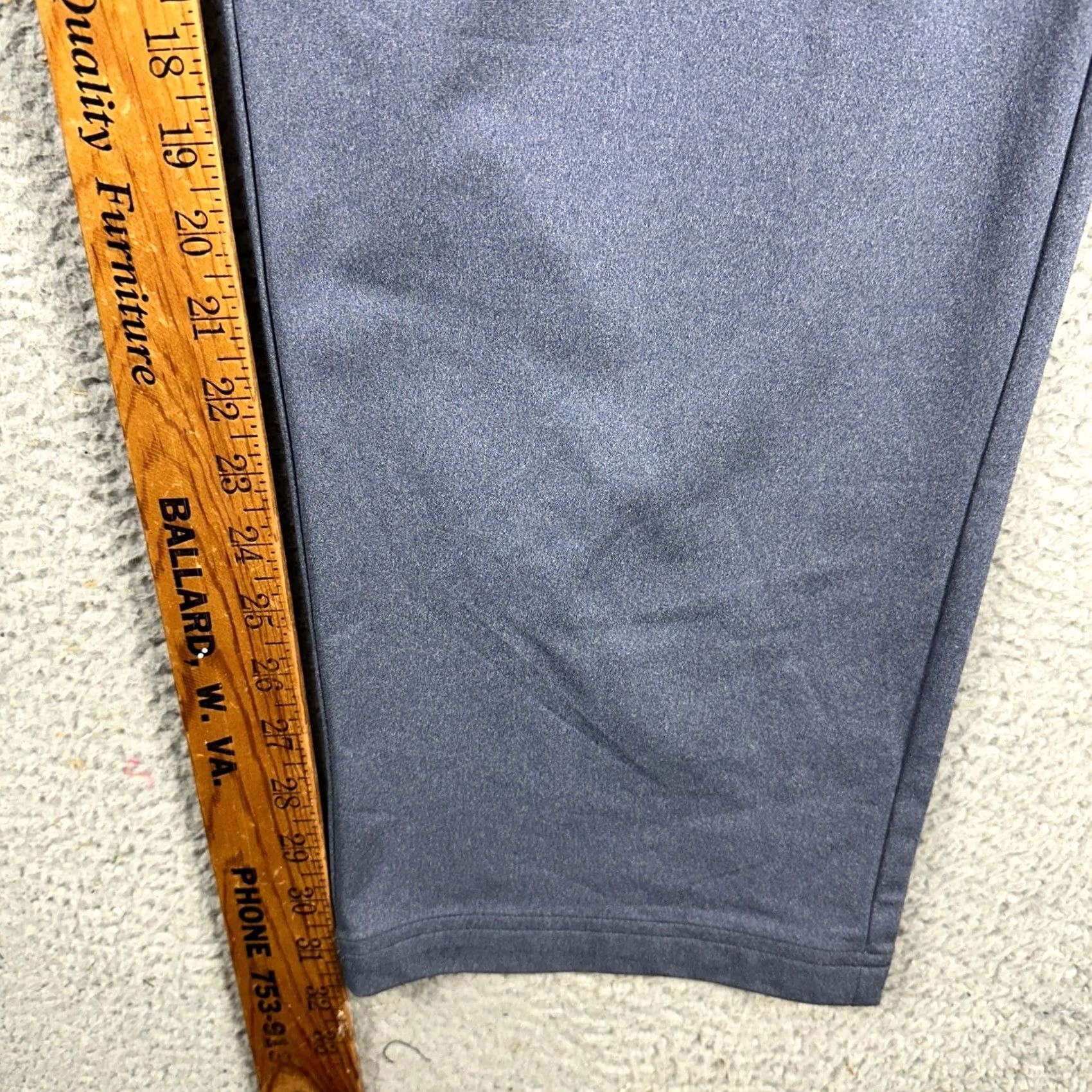 Vintage 01.Algo Mens Chino Pants 44 Blue Performance Tech Flat Front Wicking NEW Size US 44 / EU 60 - 7 Thumbnail