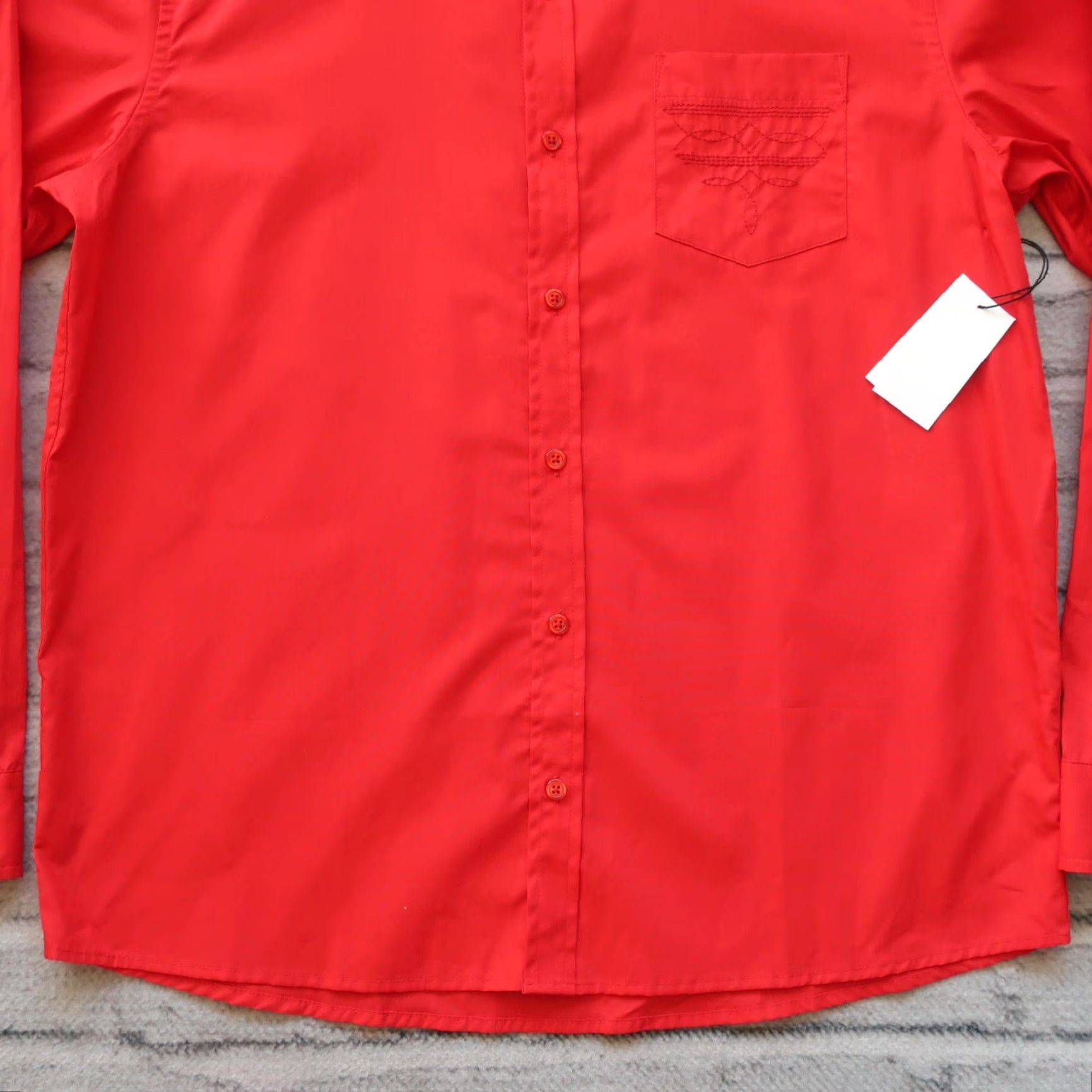 BIANCA CHANDON Bianca Chandon Western Shirt Large Red Pattern Men Size US L / EU 52-54 / 3 - 3 Thumbnail