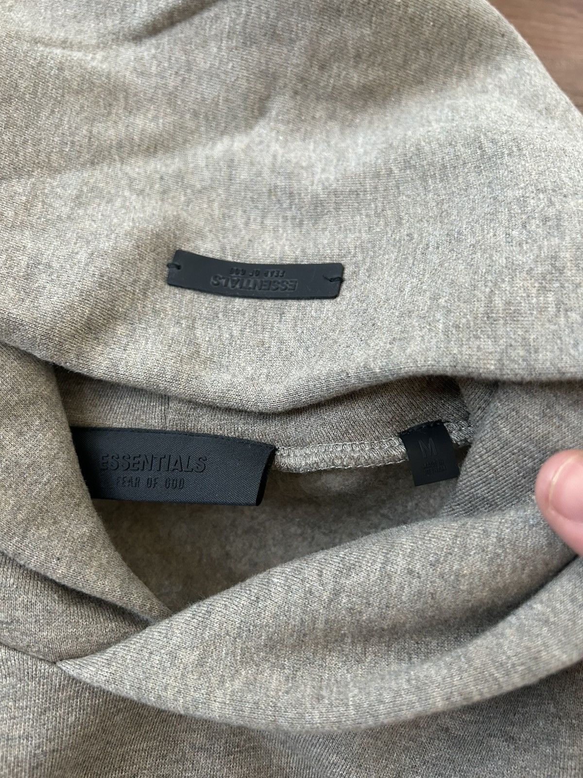 Fear of God Authentic Fear of God Essentials Fleece Hoodie Heather Gray Size US M / EU 48-50 / 2 - 3 Thumbnail