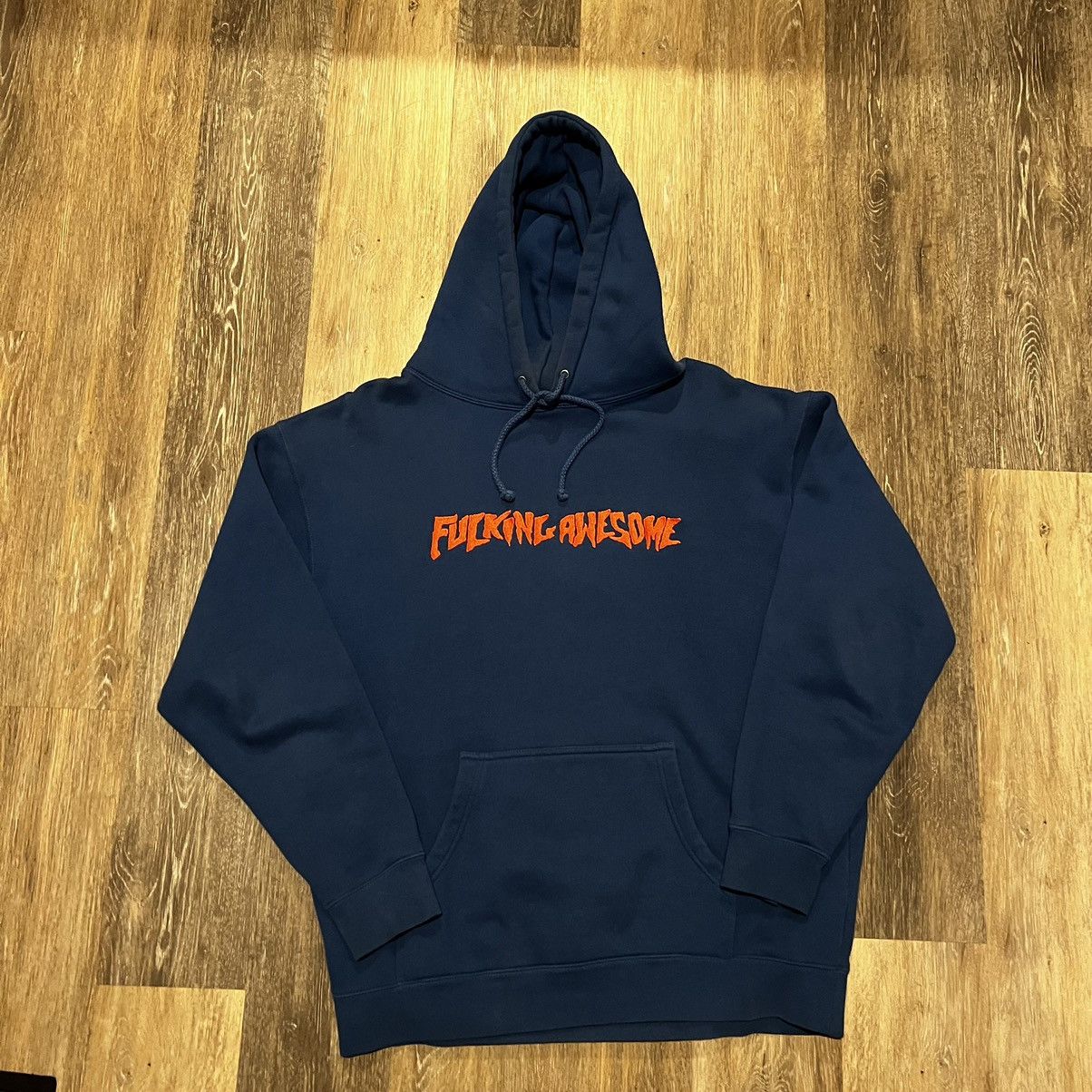 Fucking Awesome Fucking Awesome Og Logo hoodie Orange on blue Size US L / EU 52-54 / 3 - 4 Thumbnail
