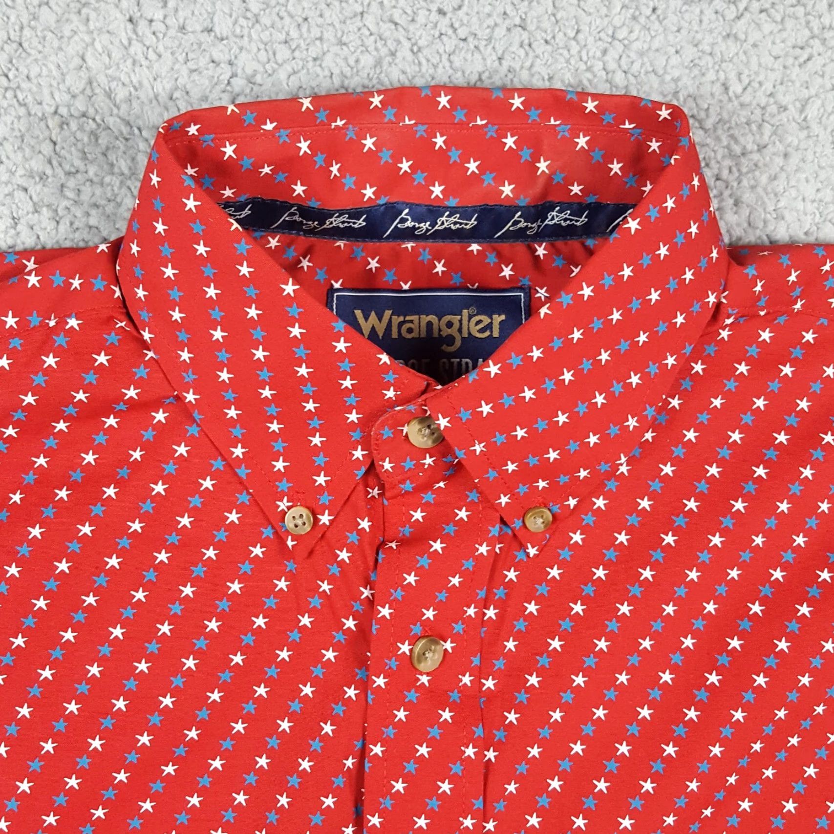 Wrangler VINTAGE Wrangler George Strait Red Button-Up Shirt Men's Medium Long Sleeve Western Casual Retro Size US M / EU 48-50 / 2 - 4 Thumbnail