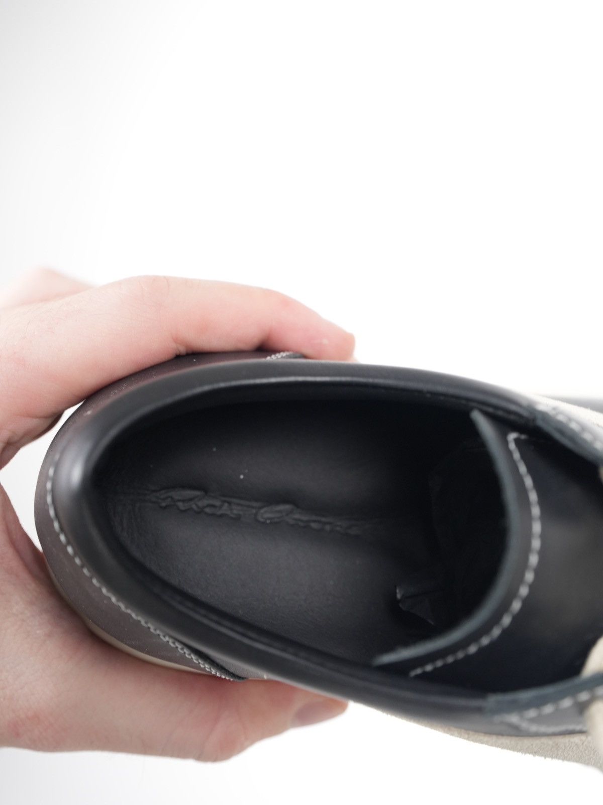 Rick Owens × Rick Owens Drkshdw Rick Owens Black Leather Vintage Vans Low Top Sneakers Size US 6 / IT 36 - 10 Thumbnail