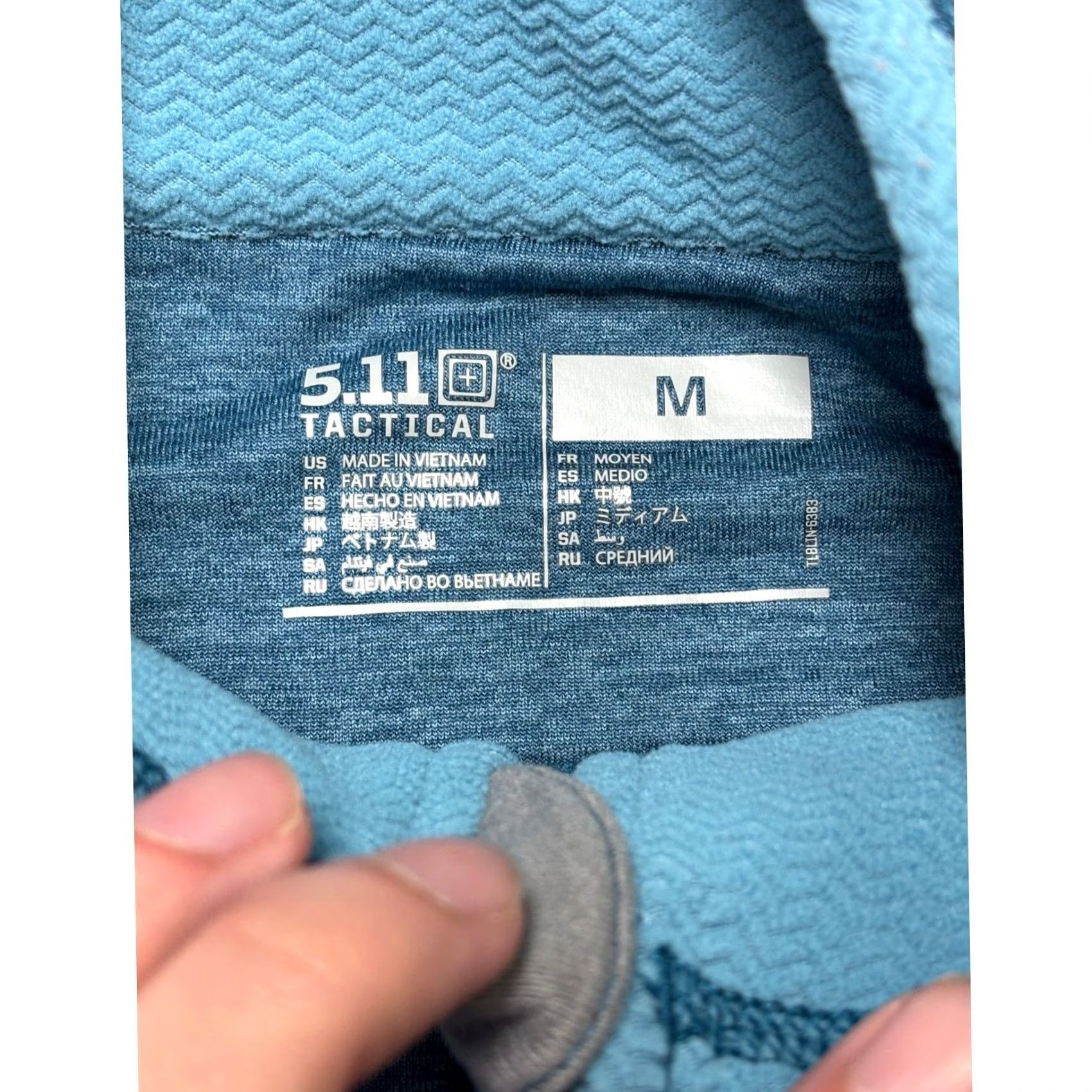 Vintage 5.11 Tactical Recon Half Zip Pullover Blue Heather Grid Fleece 72045-781 Mens M Size US M / EU 48-50 / 2 - 3 Thumbnail