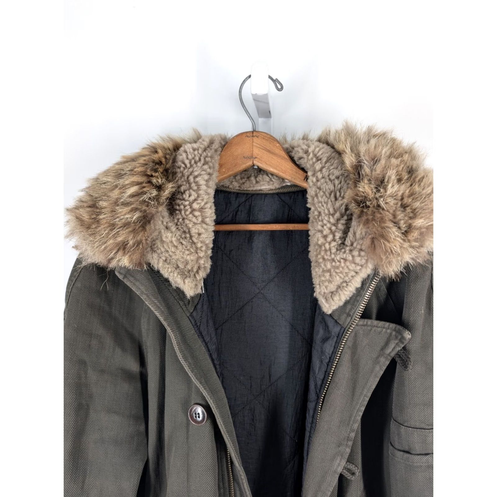 Maison Margiela VINTAGE Maison Margiela N-3B Parka Jacket Mens Green Olive Wool? Wait - correct: Cotton Twill N-3B Parka Olive Green Jacket Mens Size US S / EU 44-46 / 1 - 7 Thumbnail