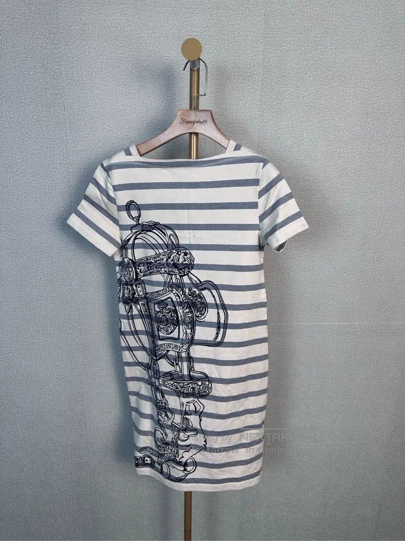 Hermes Hermes Striped Printed Dress Size XS / US 0-2 / IT 36-38 - 1 Thumbnail