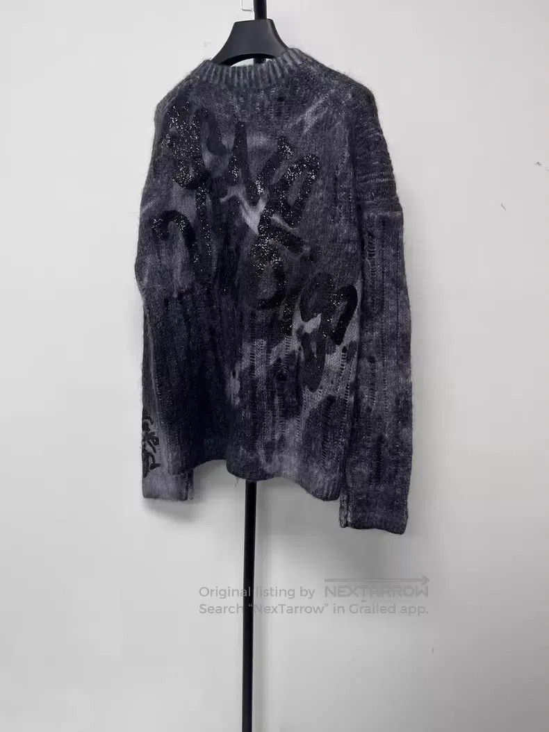 Acne Studios Acne Studios Ripped and Aged Zipper Closure Mohair Knit Sw Size US S / EU 44-46 / 1 - 2 Thumbnail