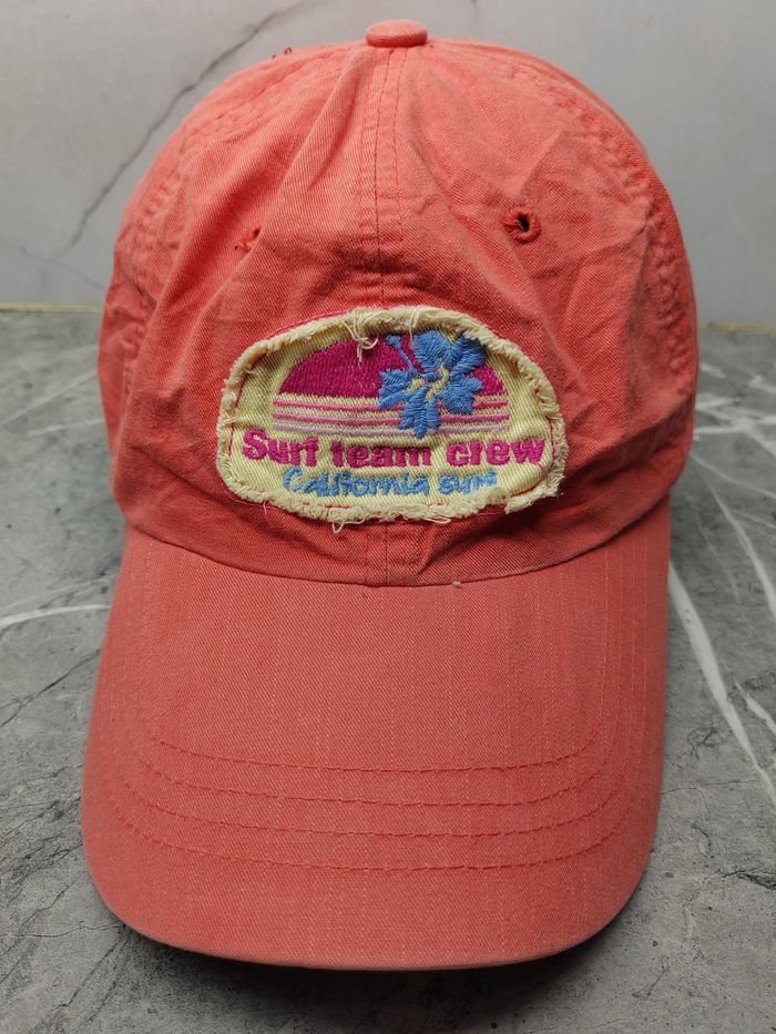 Vintage Vintage Surf California Team Crew Distressed Style Cap Hat Size ONE SIZE - 2 Thumbnail