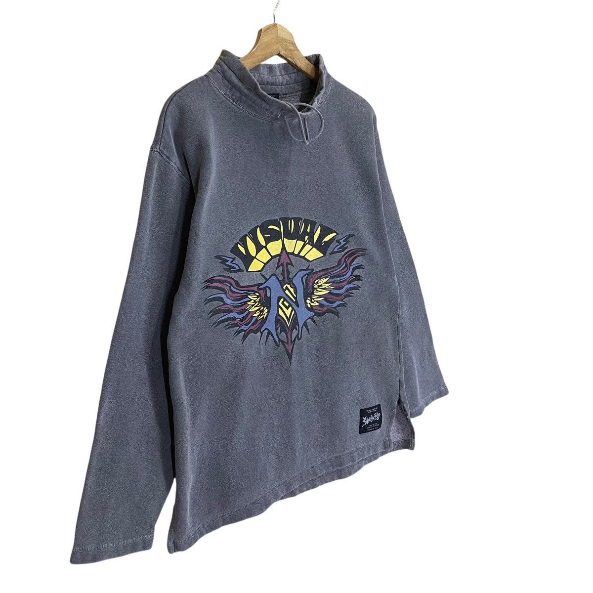 Japanese Brand Vintage 90s ShadowBoys Big Logo Turtleneck Sweatshirt Size US M / EU 48-50 / 2 - 2 Thumbnail
