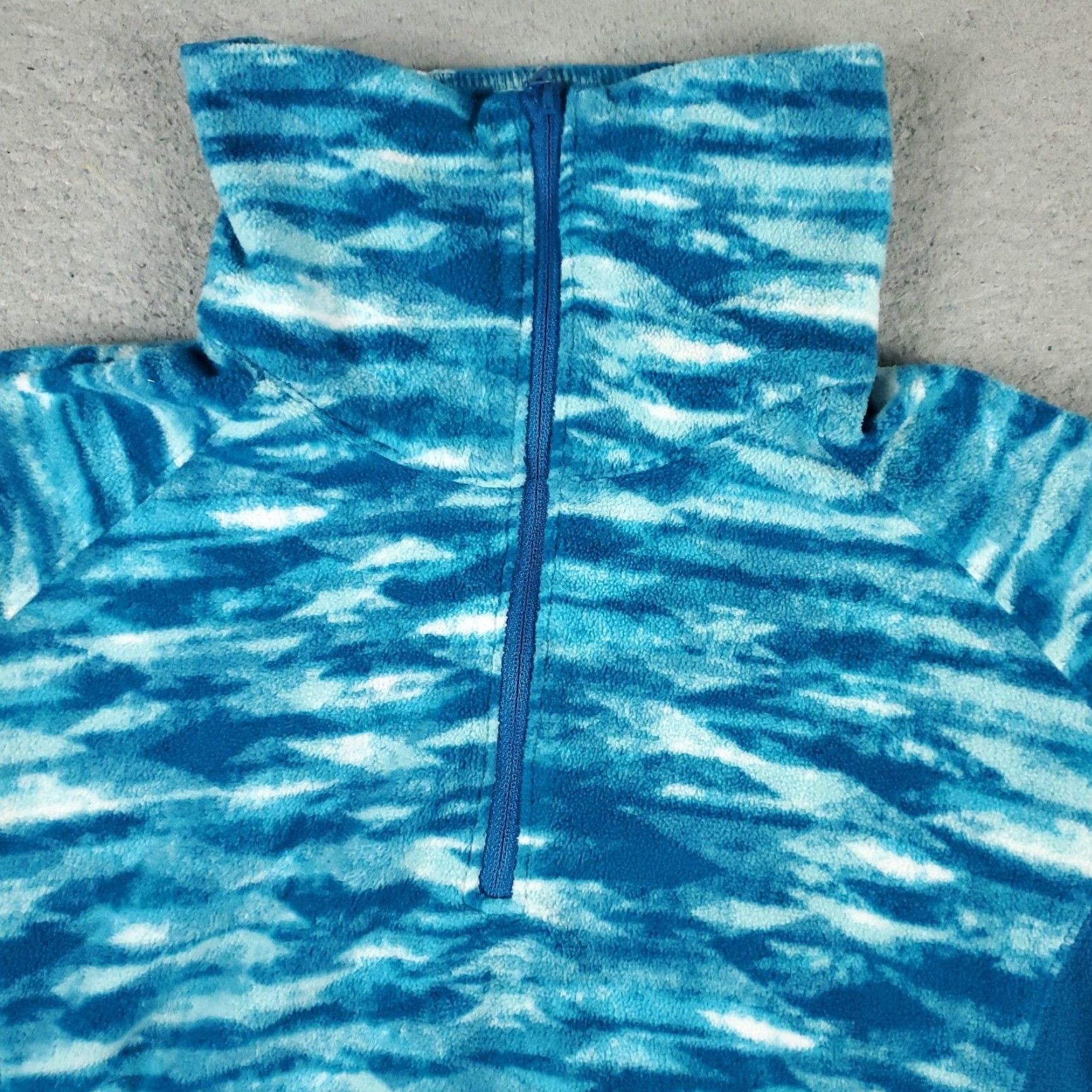Vintage Columbia Sweater Womens Small Blue Fleece 1/4 Zip Pullover Sweatshirt Size S / US 4 / IT 40 - 2 Thumbnail