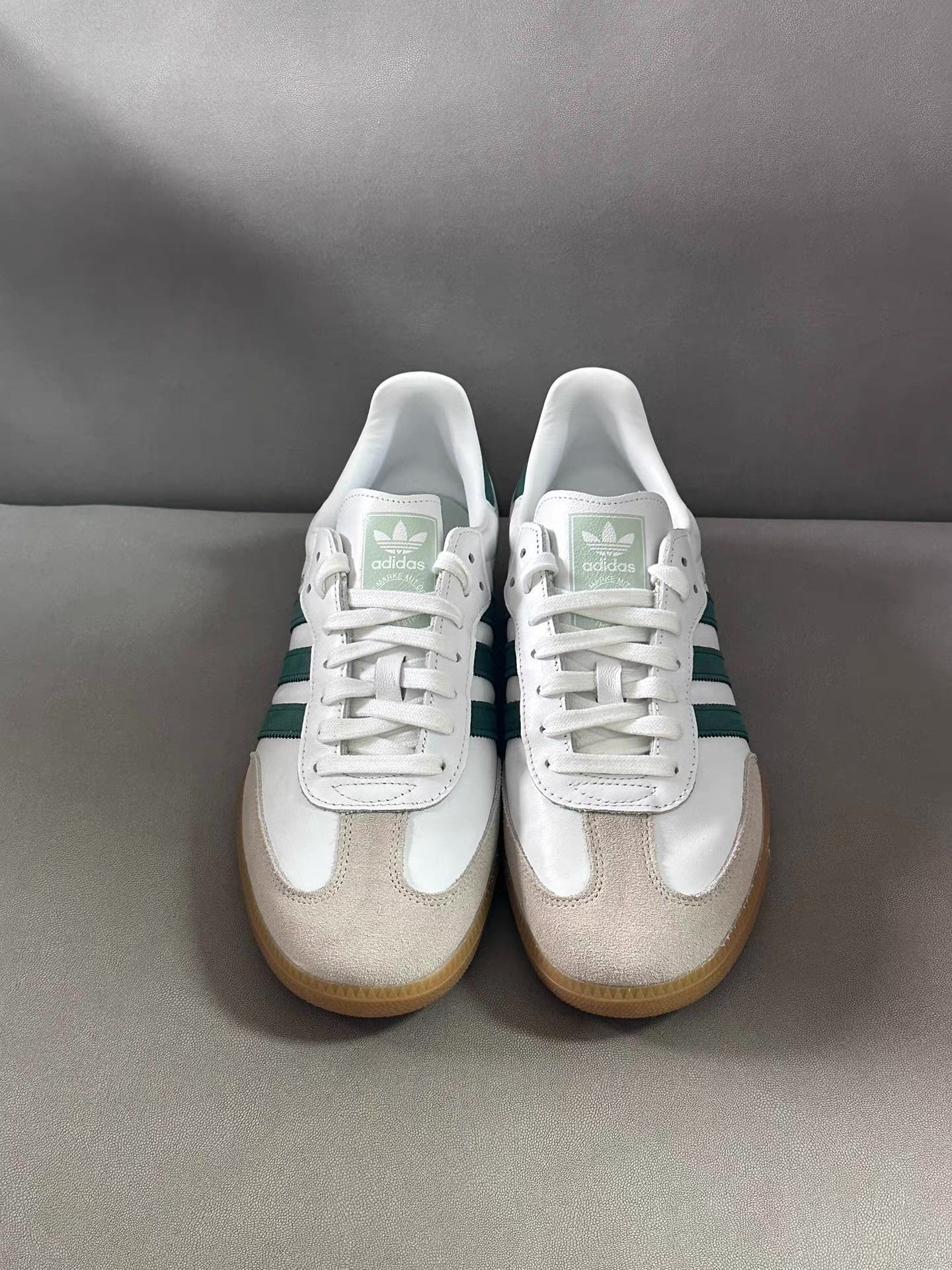 Adidas adidas Samba White & Green Ｑ20 Size US 9.5 / EU 42-43 - 3 Thumbnail