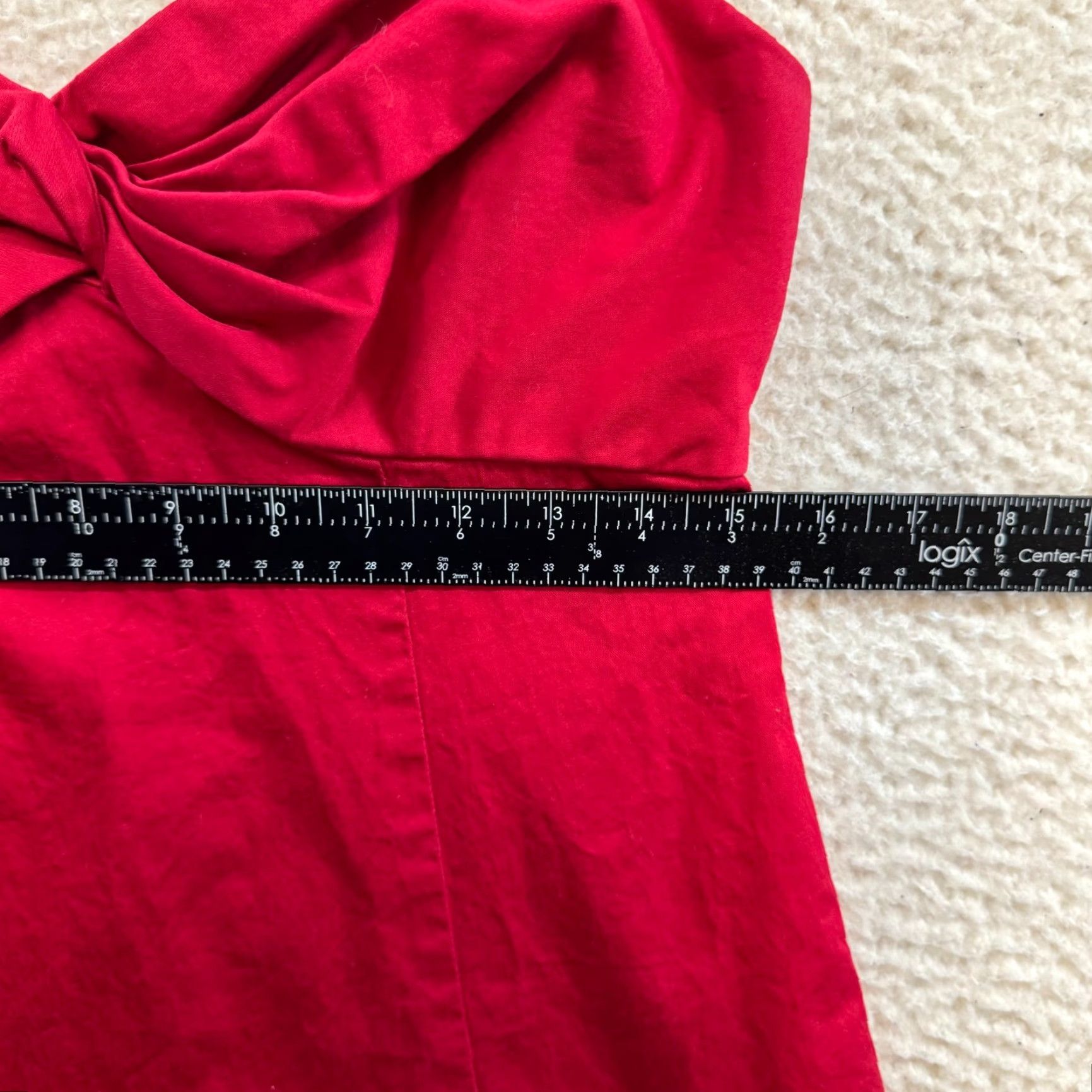 Vintage VINTAGE The Limited Red Mini Dress Shift Spaghetti Thin Strap Cocktail 10 Large Cotton Dress Womens Size L / US 10 / IT 46 - 7 Thumbnail