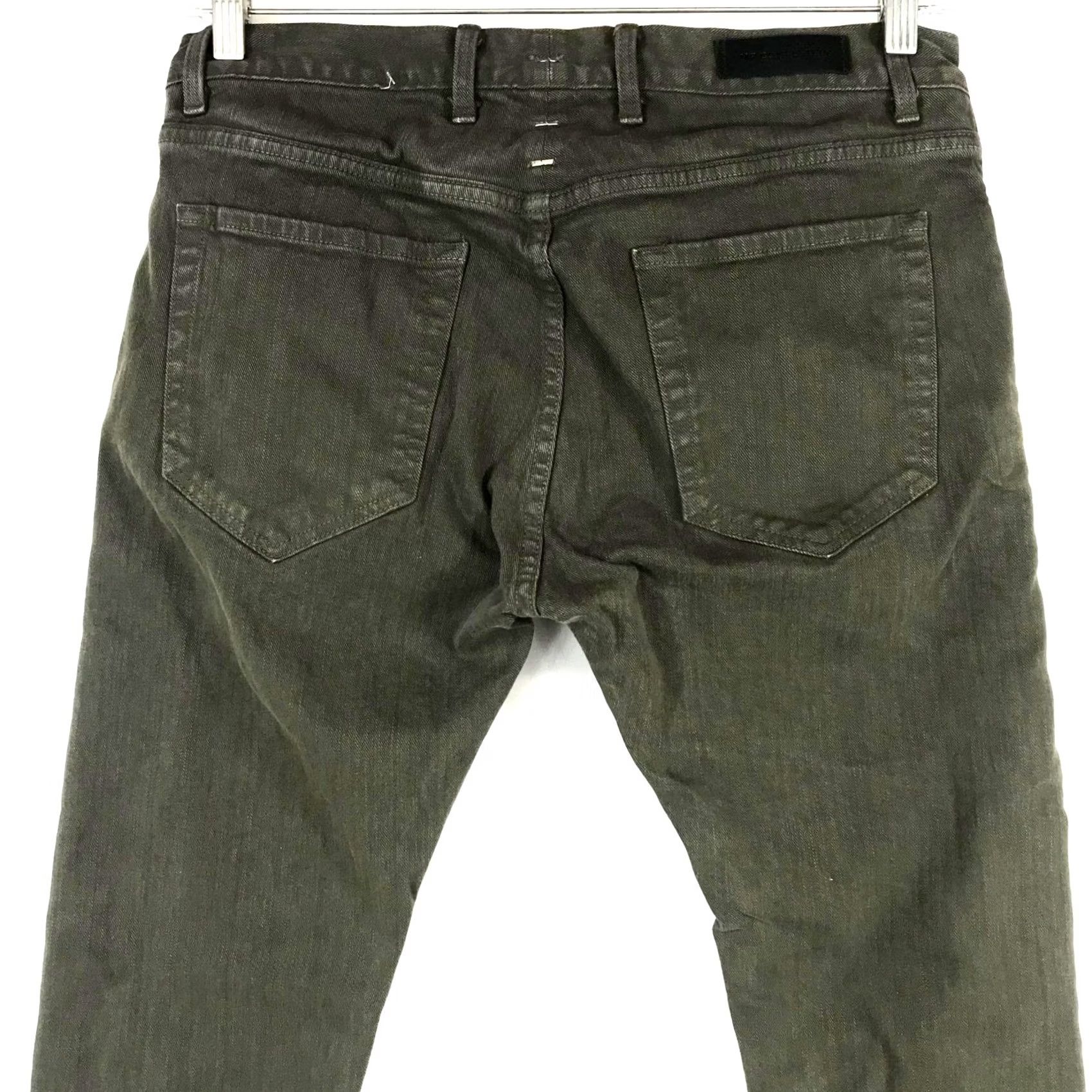 Vintage MR. COMPLETELY - MENS 32 - OLIVE DOUBLE PANEL ZIPPERS JEANS Rockstar Goth Grunge Skinny Size US 32 / EU 48 - 5 Thumbnail