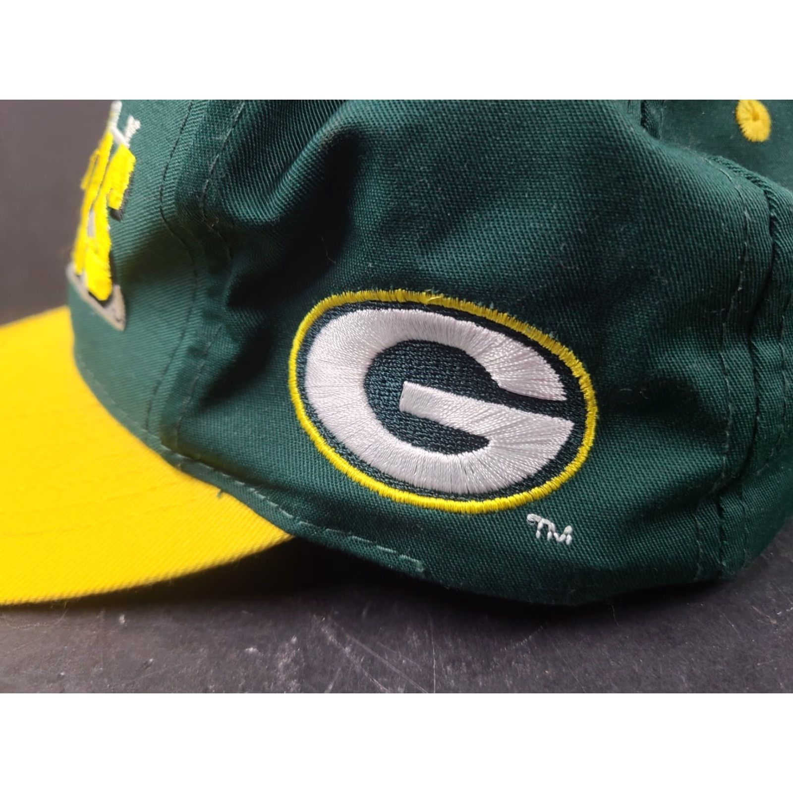 Logo Athletic VINTAGE Green Bay Packers Logo Athletic 90s Snapback Hat Cap Men One Size Green Adjustable Breathable Lightweight Stadium Casual Workwear WW2 Size ONE SIZE - 5 Thumbnail