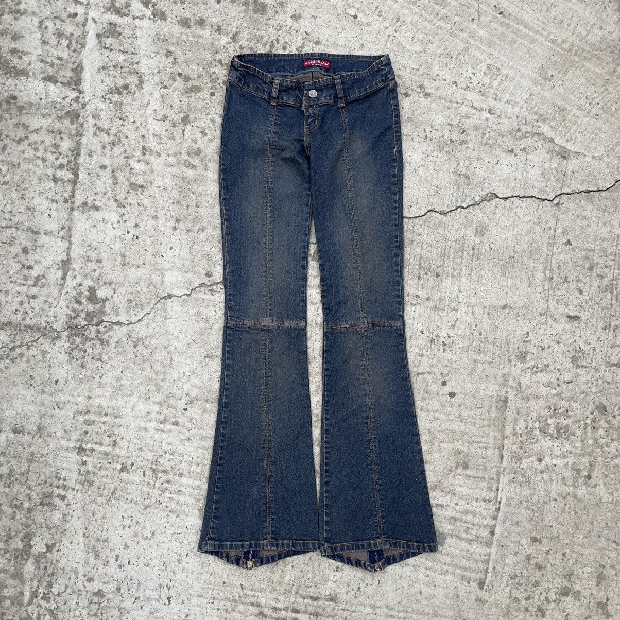 Le Grande Bleu (L.G.B.) Vintage Flared Crazy Fit Gang Star Jeans Size W30xL32 Punk Size 28" / US 6 / IT 42 - 1 Thumbnail