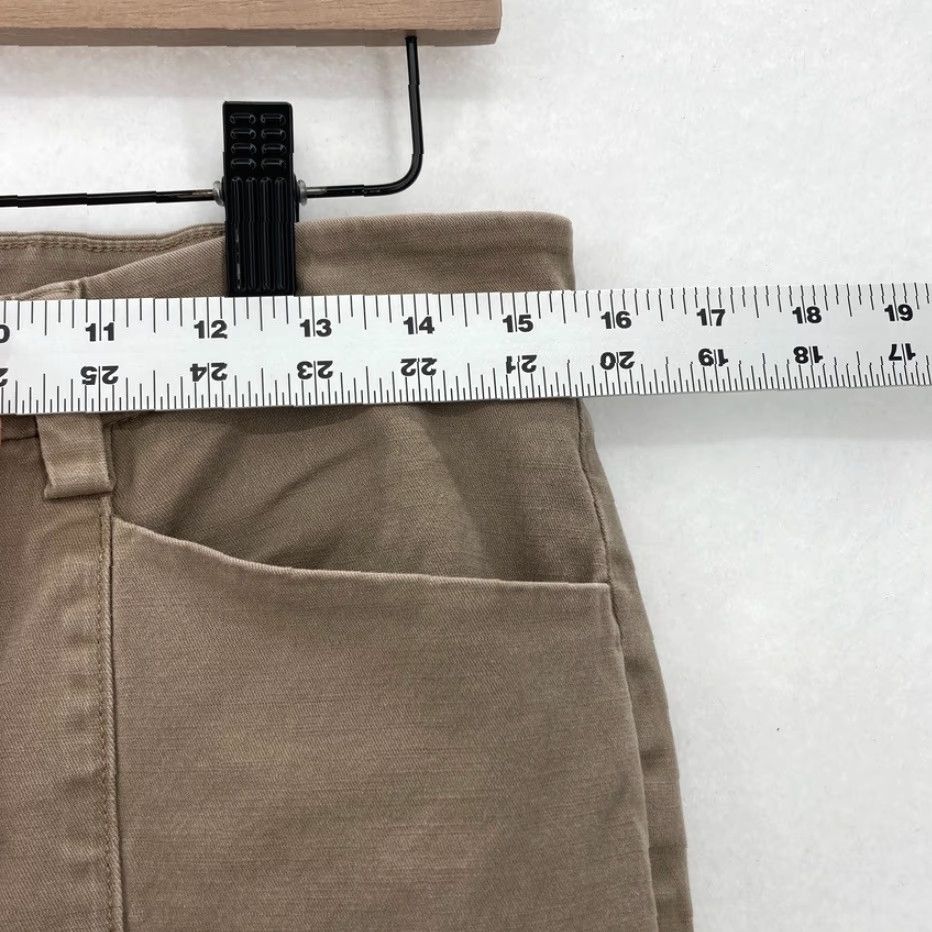 Vintage Duluth Chino Pants Women's 8x31 Brown Stretch Slim Leg Workday Warrior Casual Size 30" / US 8 / IT 44 - 7 Thumbnail