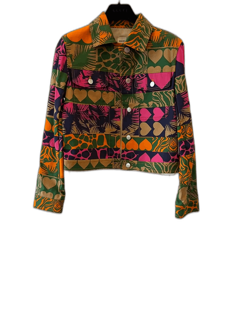 New Fashionable Colorful Cropped Jacket-2506
