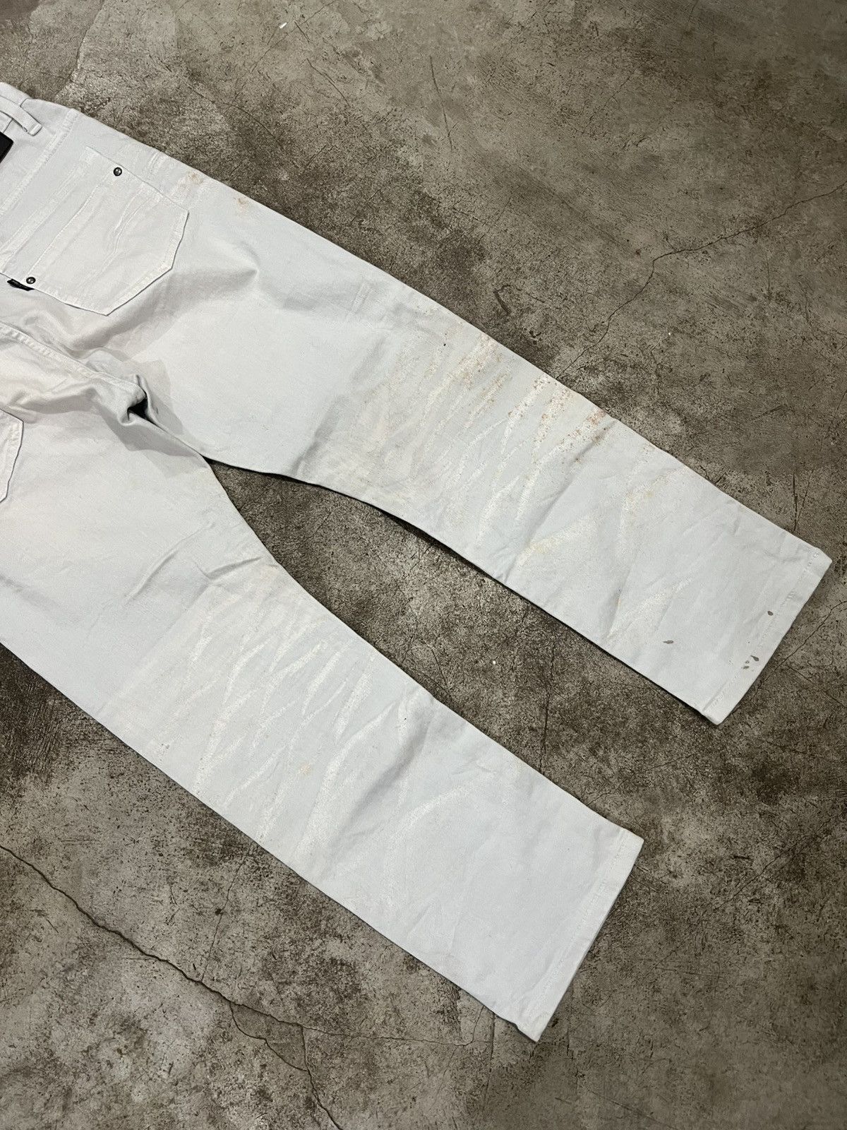 Tornado Mart Tornado Mart Clawmark White Denim Jeans Size US 34 / EU 50 - 6 Thumbnail