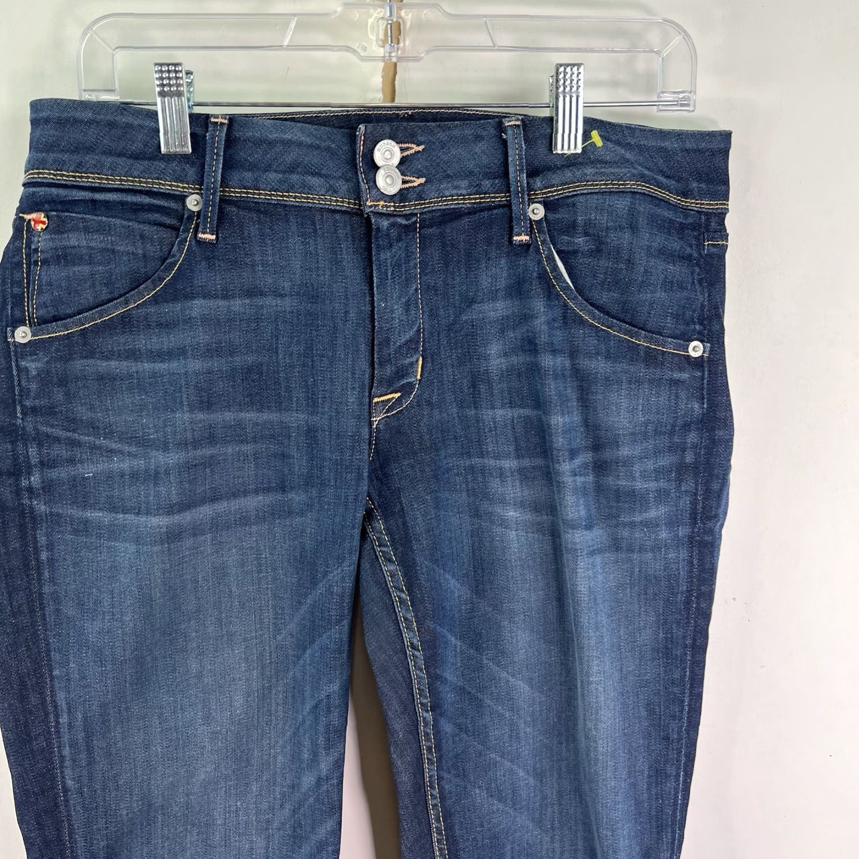 Hudson Hudson Collin Skinny Jeans Womens Plus Size 30 Blue 29 Inseam Denim 5-Pocket Dark Wash Zipper Button Logo Clothing Jeans Mens? Size 30" / US 8 / IT 44 - 2 Thumbnail