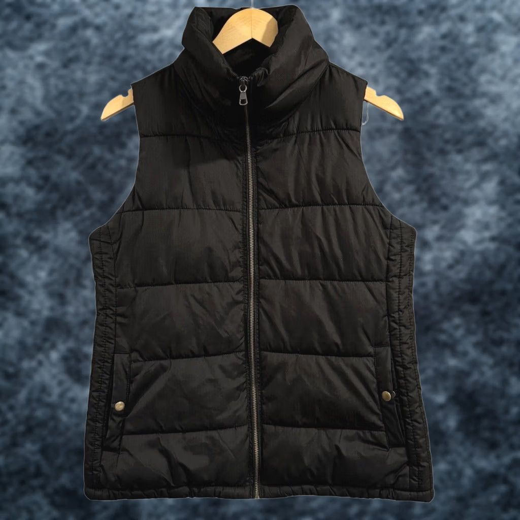 Old Navy Old Navy Womens Puffer Vest Black Jacket Zip Up Insulated S Size S / US 4 / IT 40 - 1 Thumbnail