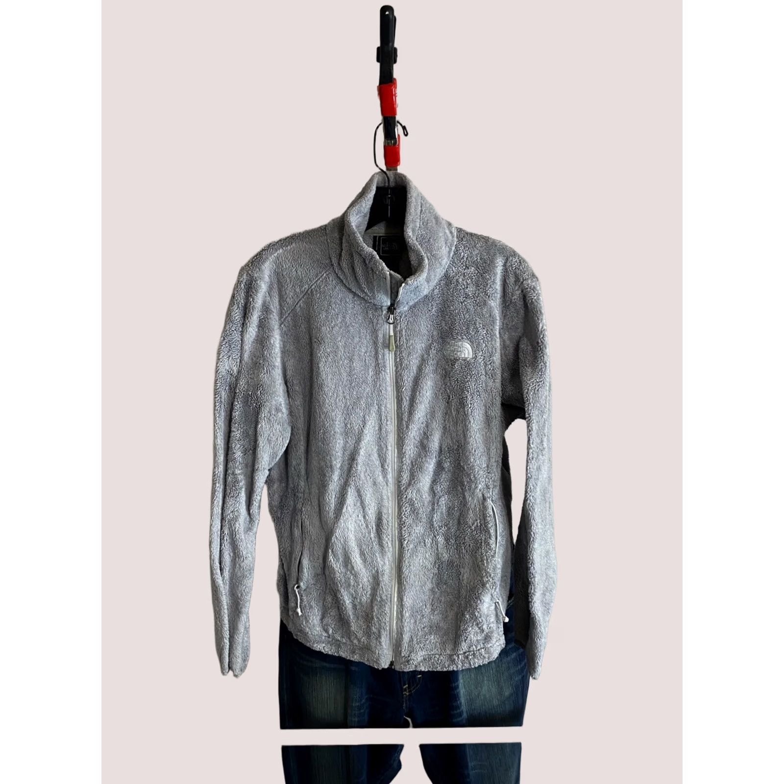 The North Face WOMENS The North Face Gray Fleece Zippered Medium M Shirt Mens Size M / US 6-8 / IT 42-44 - 1 Thumbnail