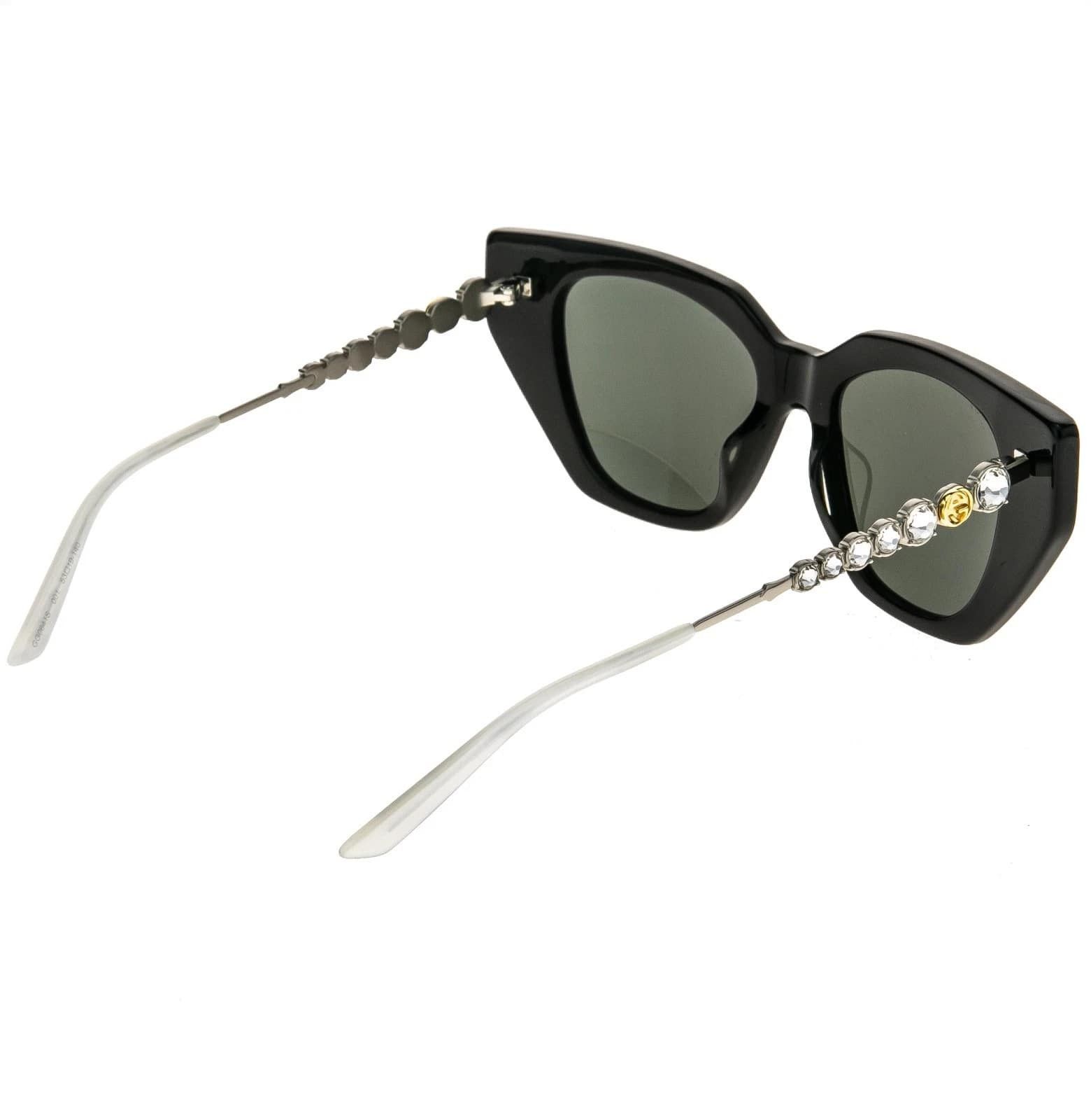 Gucci GUCCI GG0641S STAR 0641 Silver Black Stud Sunglasses 001 Size ONE SIZE - 6 Thumbnail