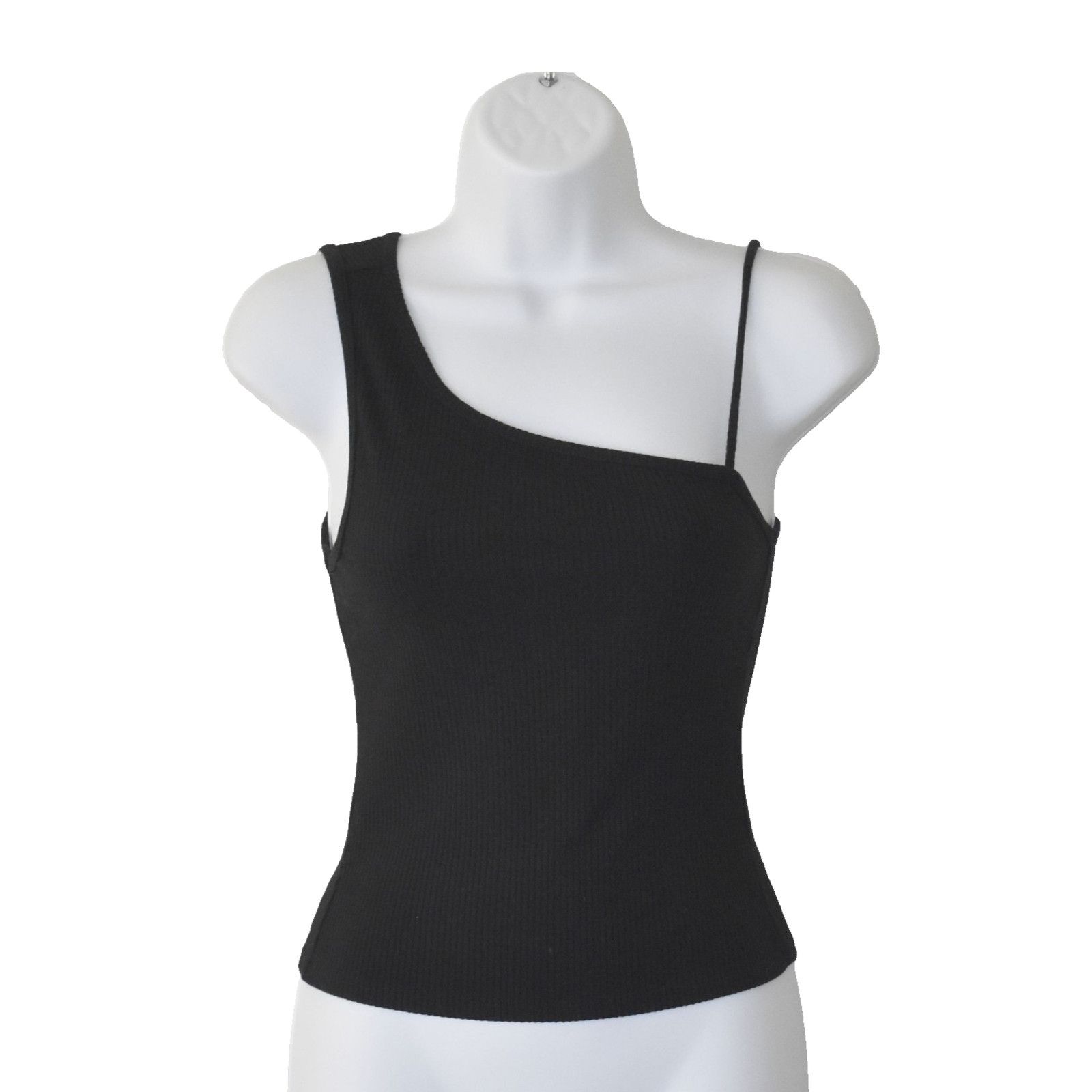 Reformation REFORMATION Ribbed Knit One Shoulder Sleeveless Tank Top S Size S / US 4 / IT 40 - 1 Thumbnail
