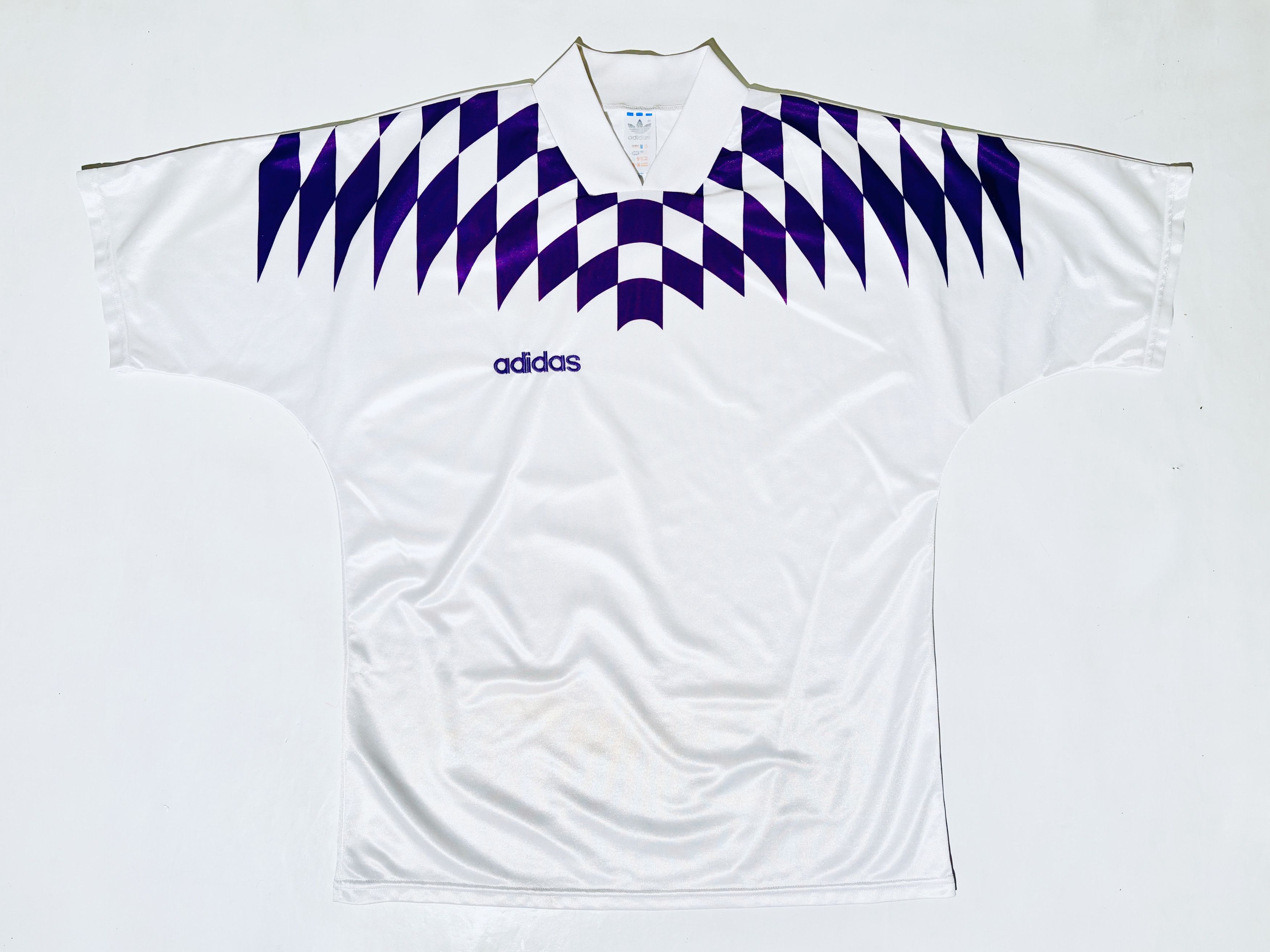 Adidas 90s Vintage Template Football Shirt 1990s Austria Vienna Size US XL / EU 56 / 4 - 4 Thumbnail