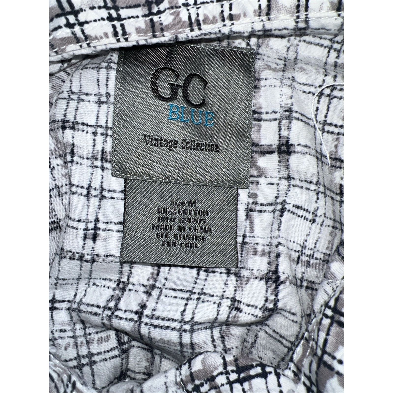 GCDS GC BLACK GRAY Shirt Mens MED Pearl Snap Vintage Collection Size US M / EU 48-50 / 2 - 10 Thumbnail