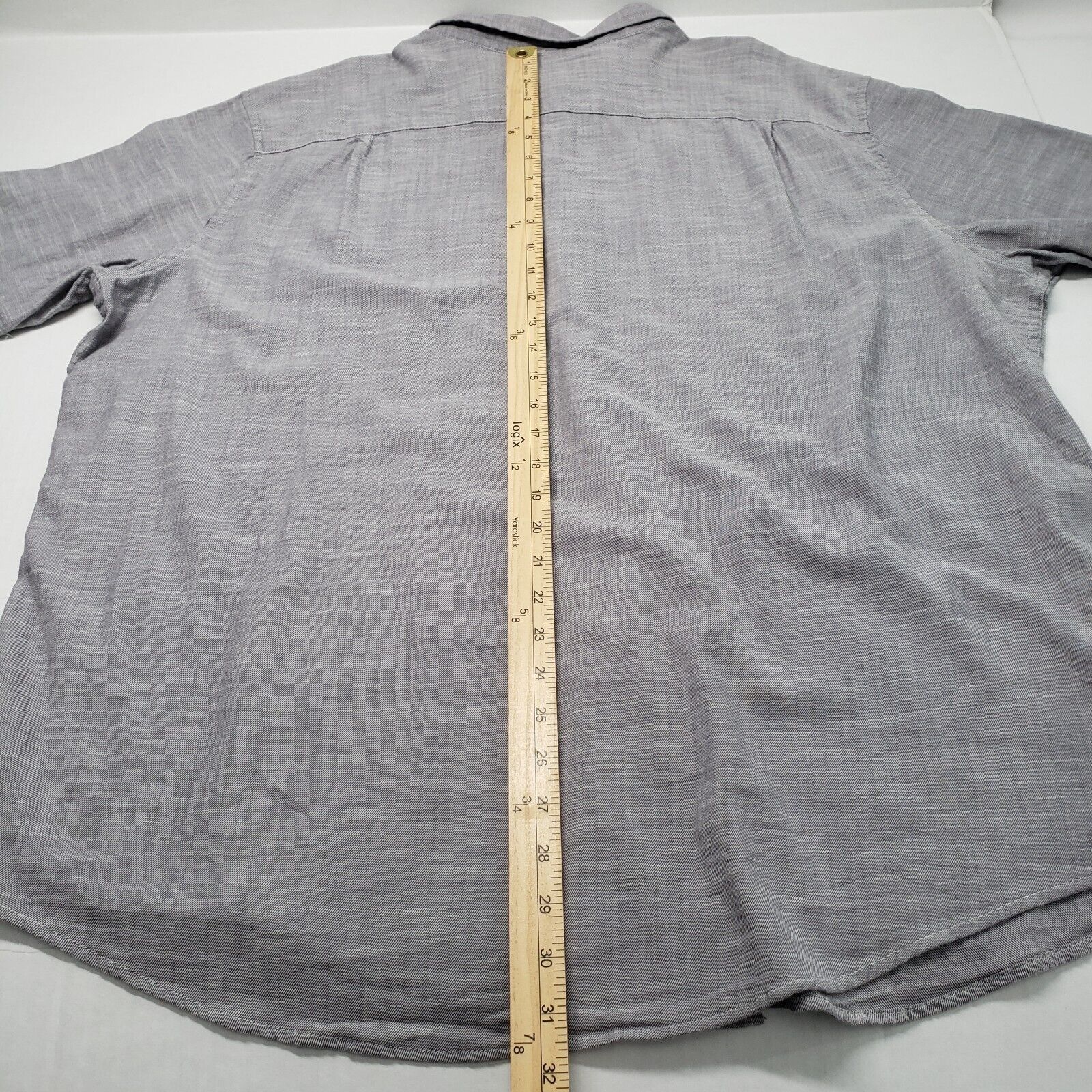 George George Button Down Shirt Mens 2XL Gray Short Sleeve Classic Size US XXL / EU 58 / 5 - 5 Thumbnail