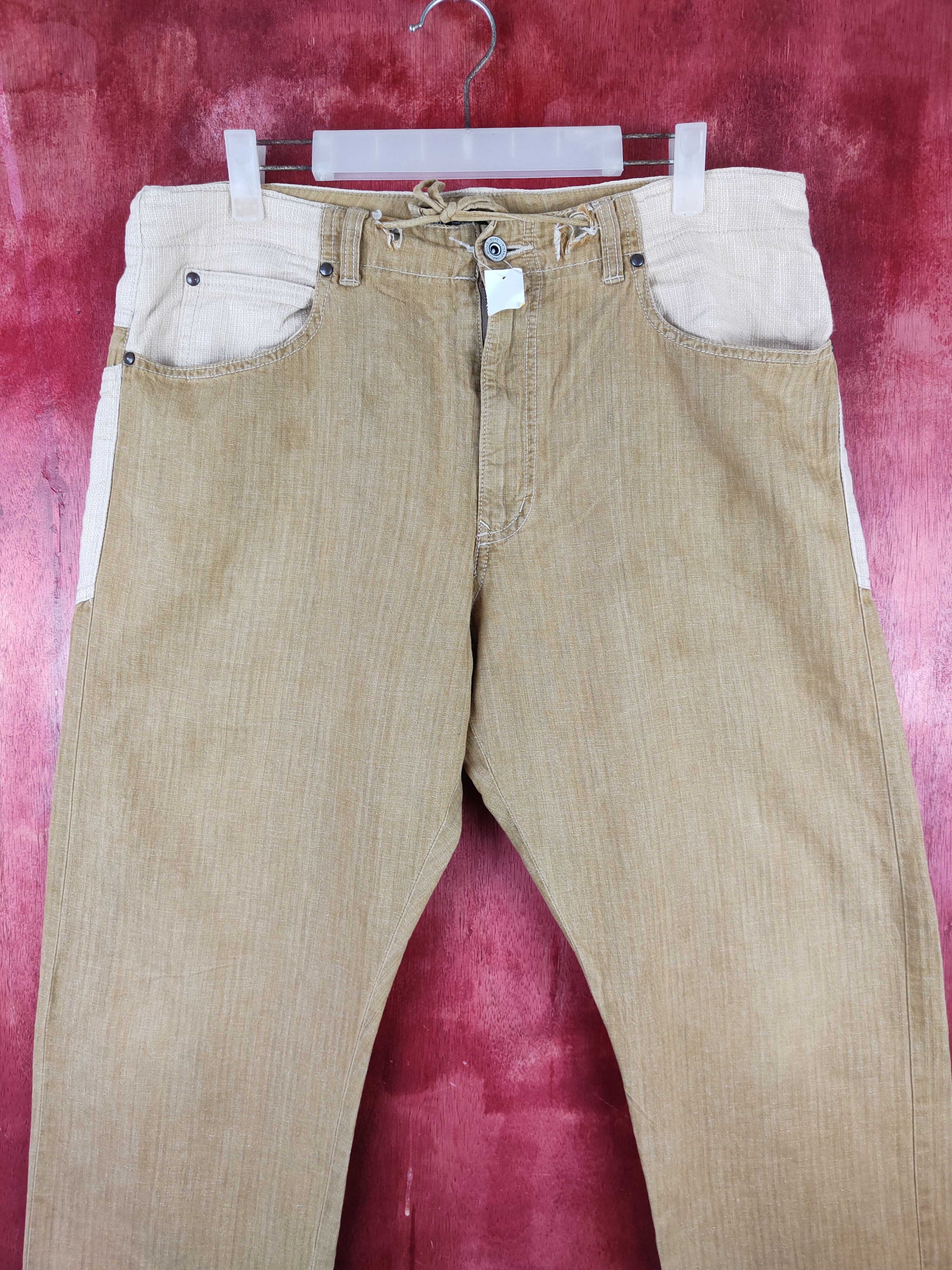 Japanese Brand Concave.attempt Brown vintage japan Casual Pants #S1475 Size US 31 - 2 Thumbnail
