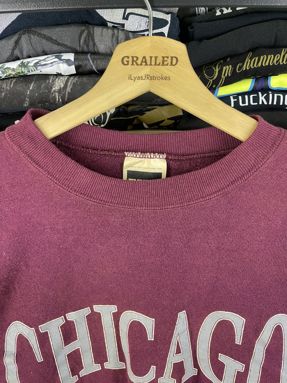 Universal Overall Chicago Vintage 90's Chicago Spellout Sweatshirt Size US M / EU 48-50 / 2 - 12 Thumbnail
