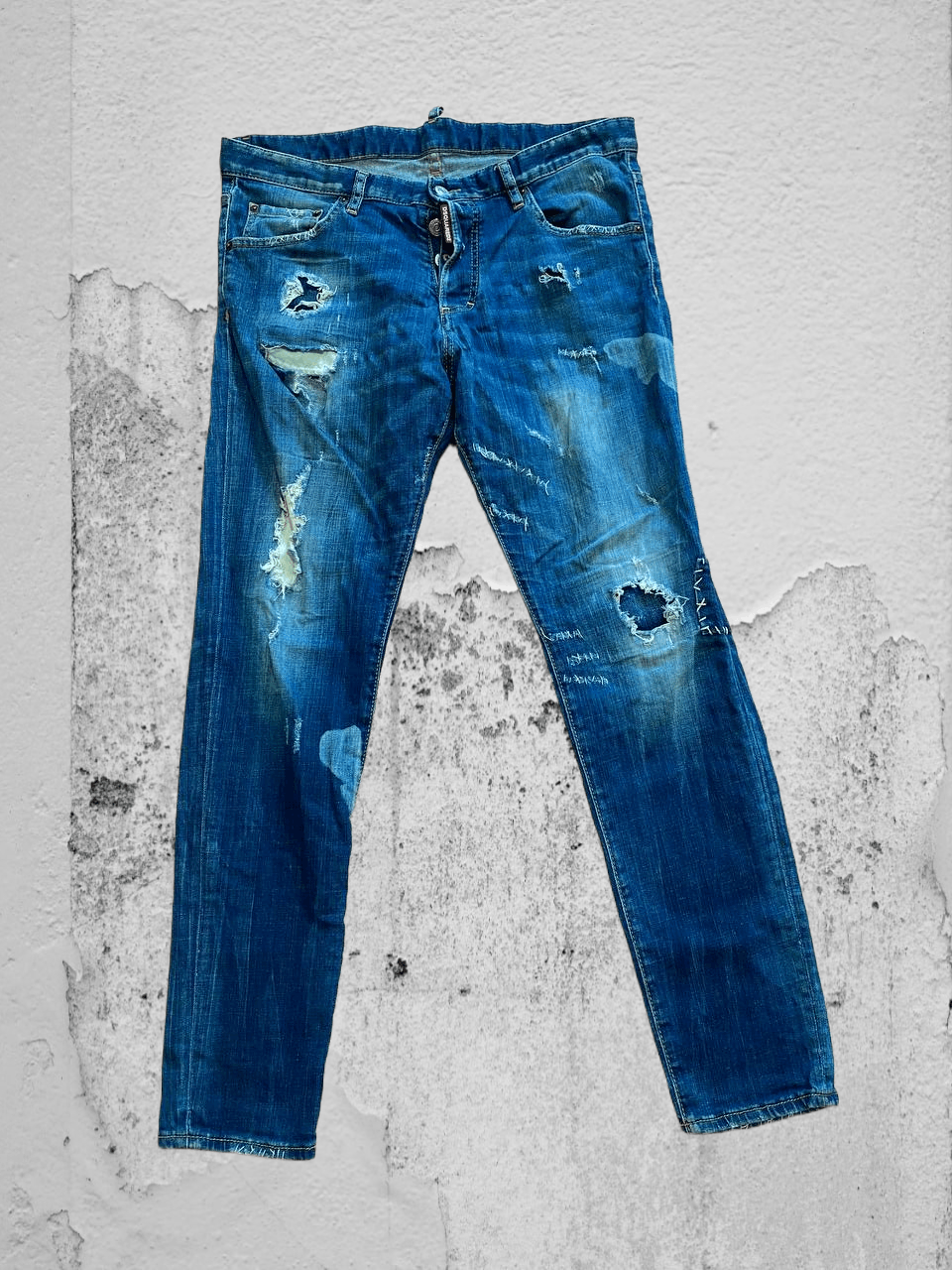 Dsquared2 DSQUARED2 Jeans Blue Icon Straight Denim Size US 32 / EU 48 - 1 Thumbnail