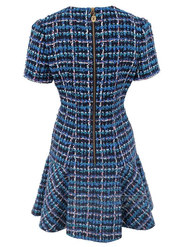 Other Louis Vuitton Plaid tweed dress Size XS / US 0-2 / IT 36-38 - 2 Thumbnail
