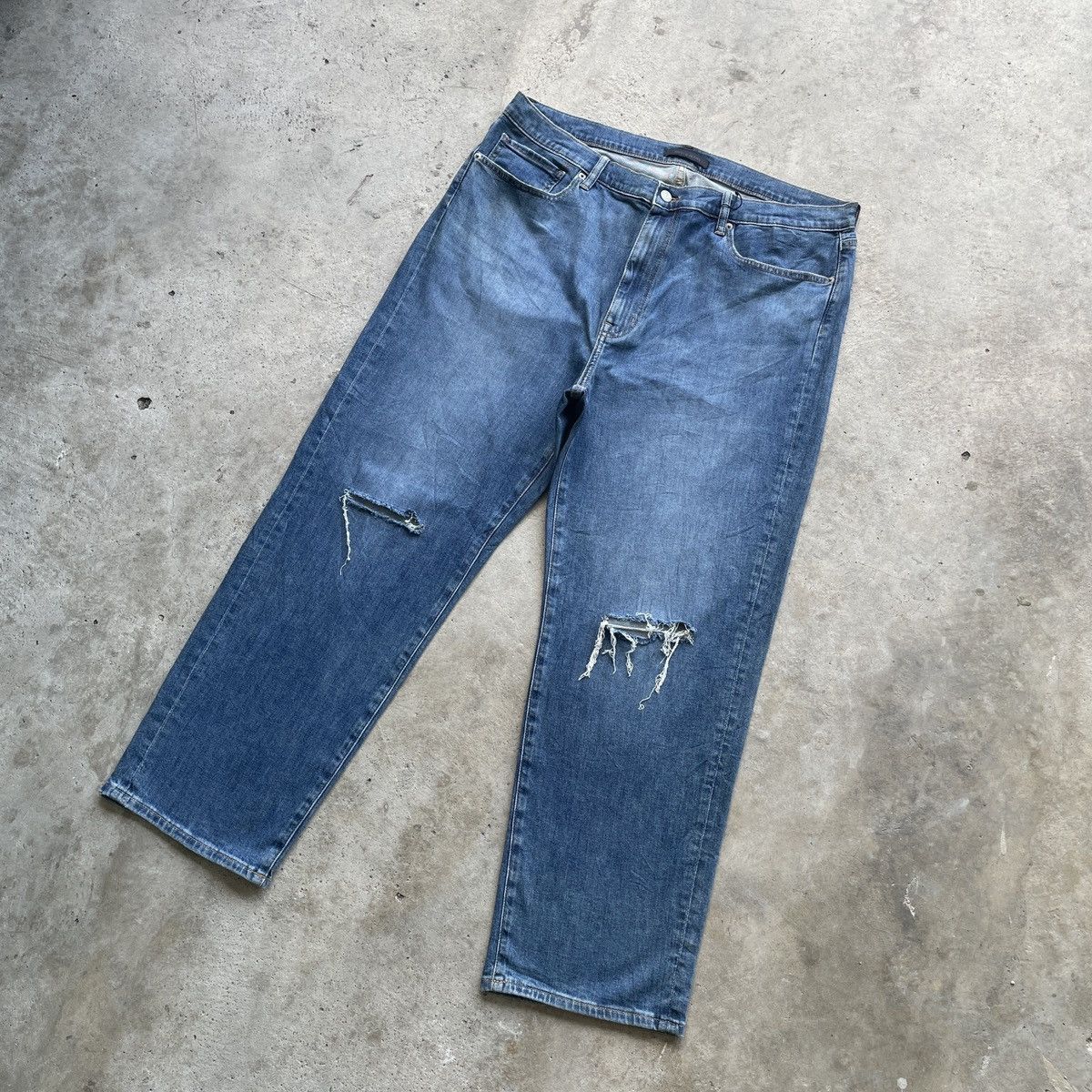 Japanese Brand W38 Vintage Japanese Brand Distressed Jeans Pants Denim Size US 38 / EU 54 - 2 Thumbnail