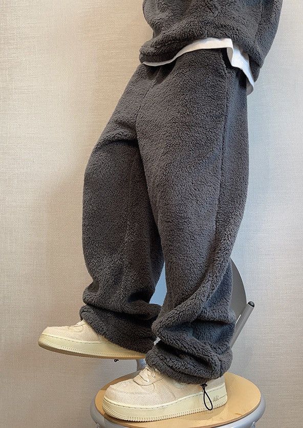 Japanese Brand × Vintage Outdoor retro punk fluffy fleece baggy pants Size US 28 / EU 44 - 2 Thumbnail