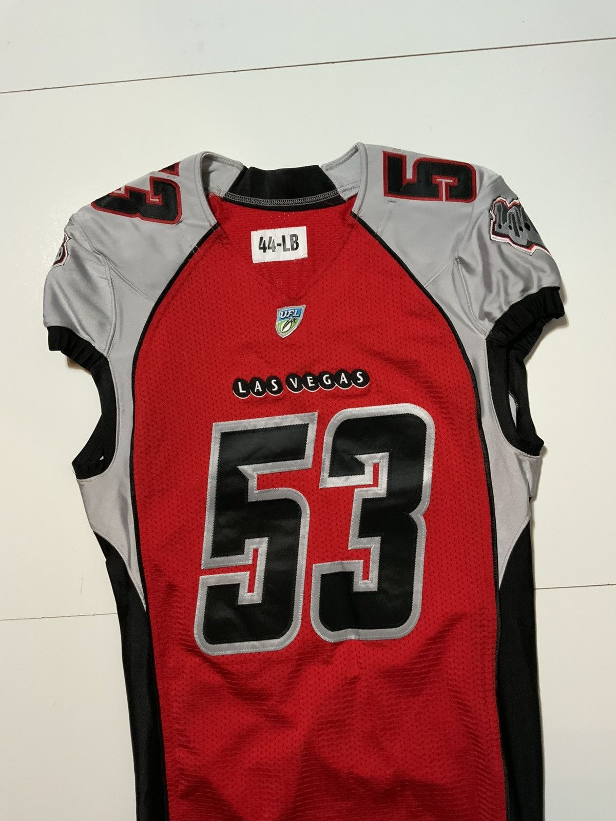 Other Las Vegas Locos Locomotives UFL Game Worn Football Jersey Size US L / EU 52-54 / 3 - 3 Thumbnail