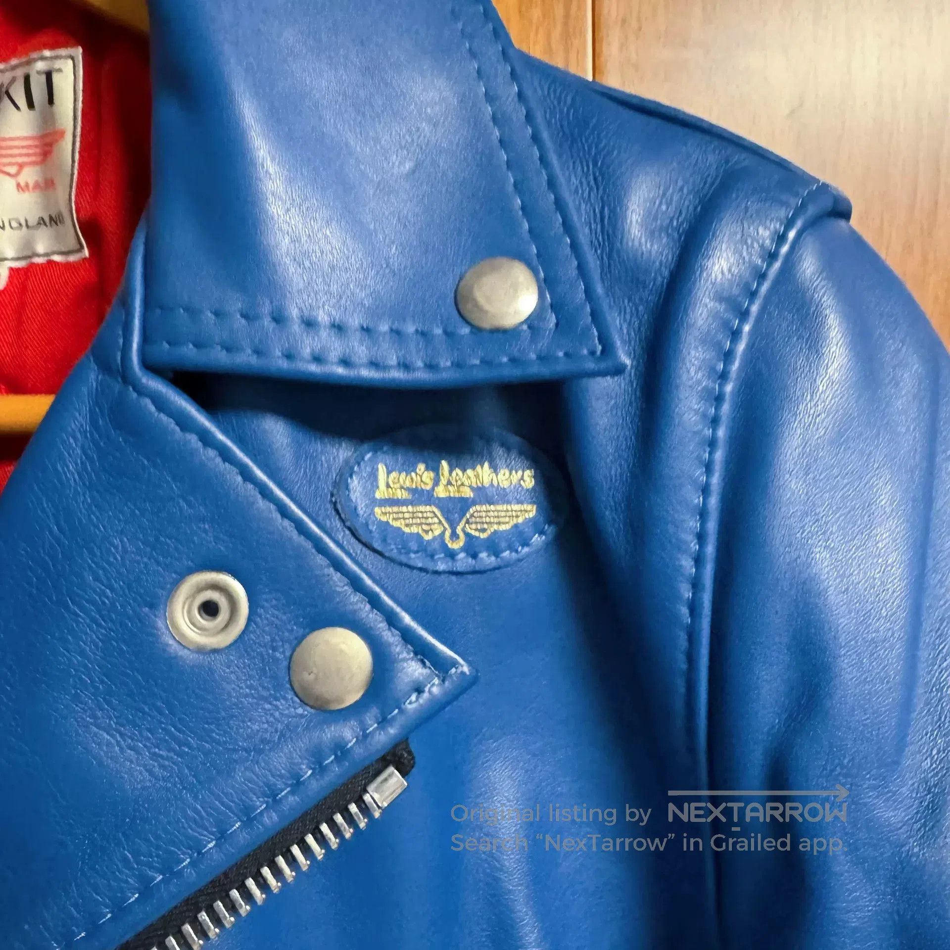 Lewis Leathers Lewis Leathers 391T Blue Leather Jacket. Size US M / EU 48-50 / 2 - 6 Thumbnail