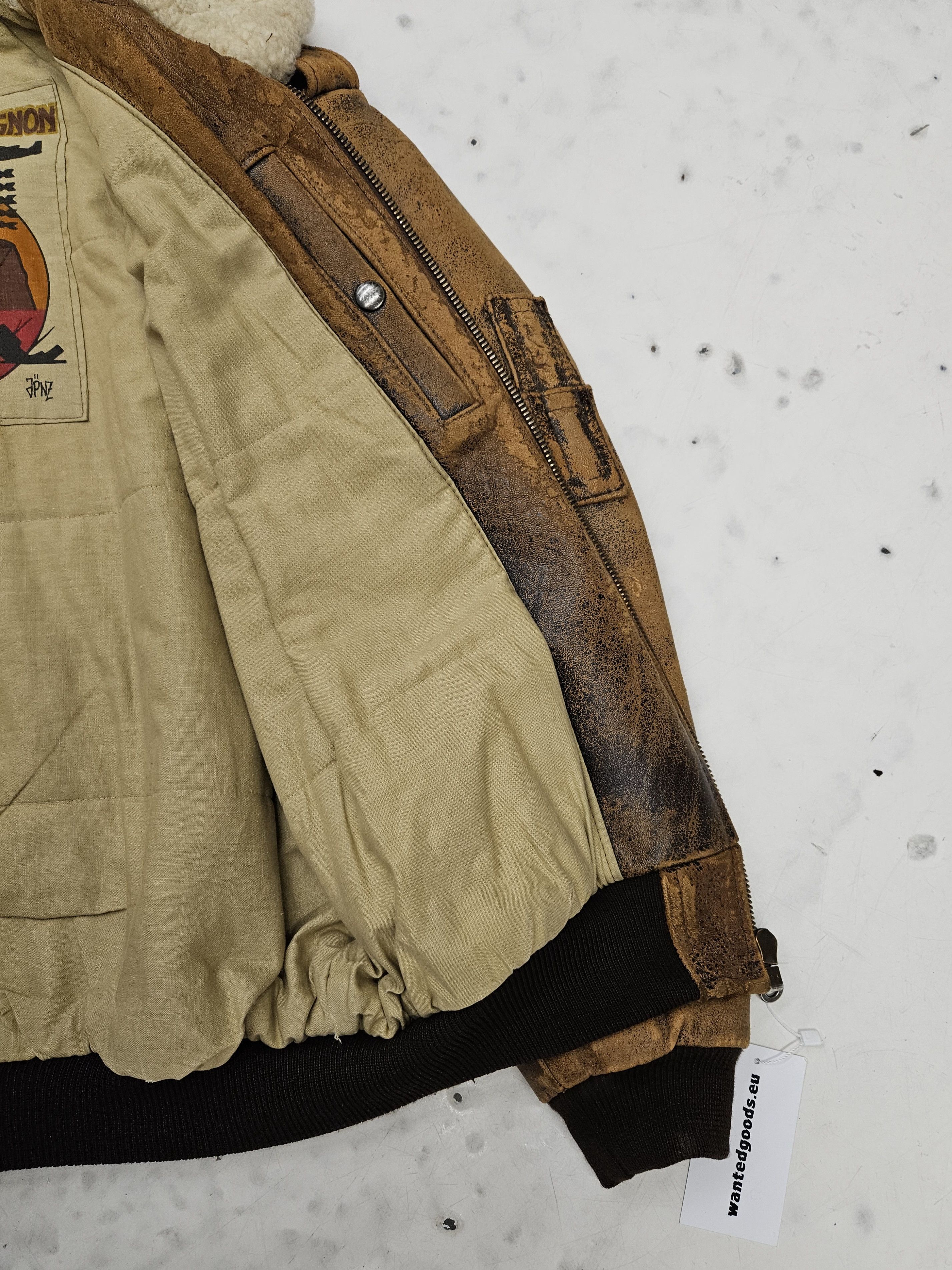 Chevignon Vintage chevignon distressed aviator bomber leather jacket Size US M / EU 48-50 / 2 - 18 Thumbnail