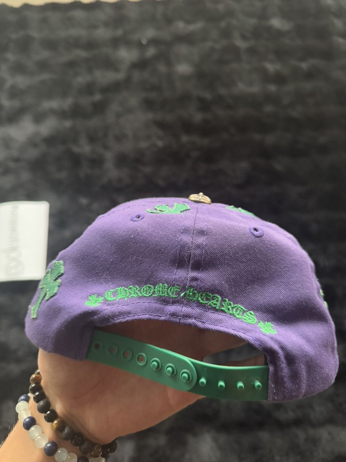 Chrome Hearts Chrome Hearts Cross Patch Trucker Hat Purple Green Size ONE SIZE - 7 Thumbnail