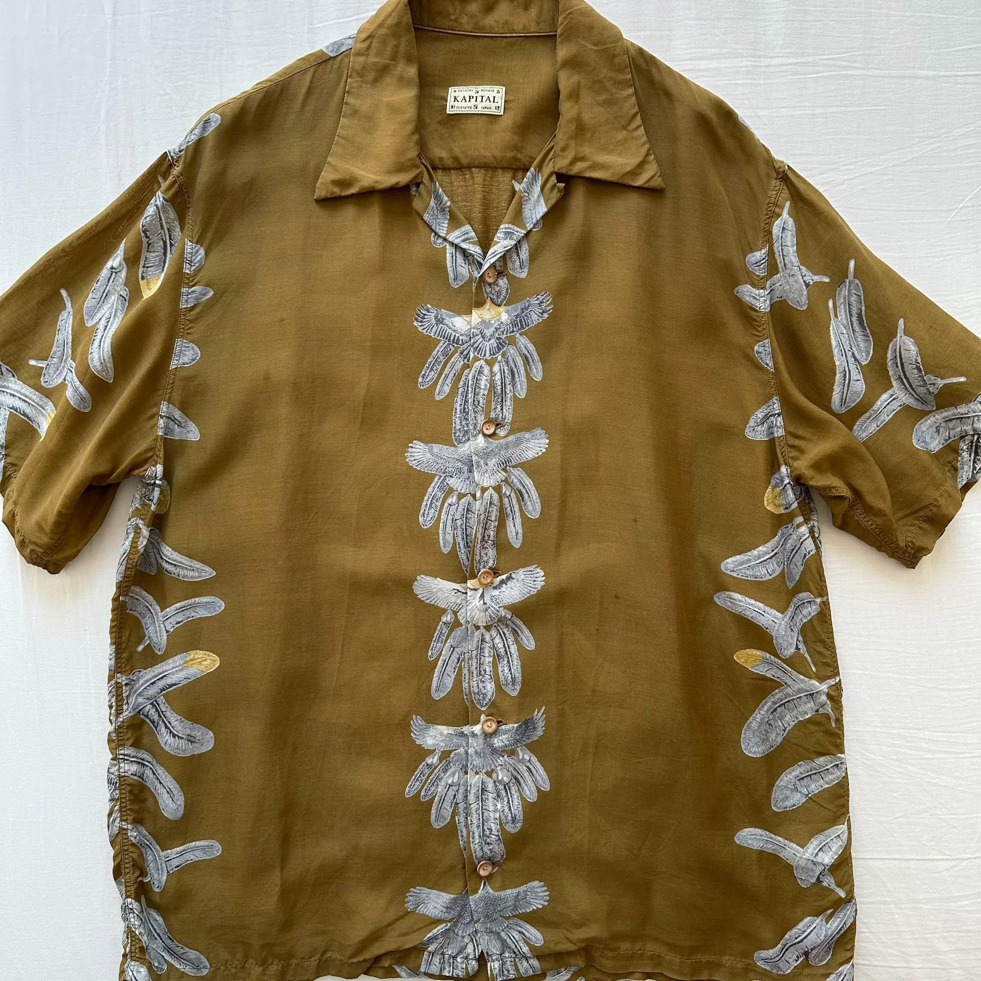 Kapital Kapital Eagle Feather Aloha Shirt Size US XXL / EU 58 / 5 - 1 Thumbnail