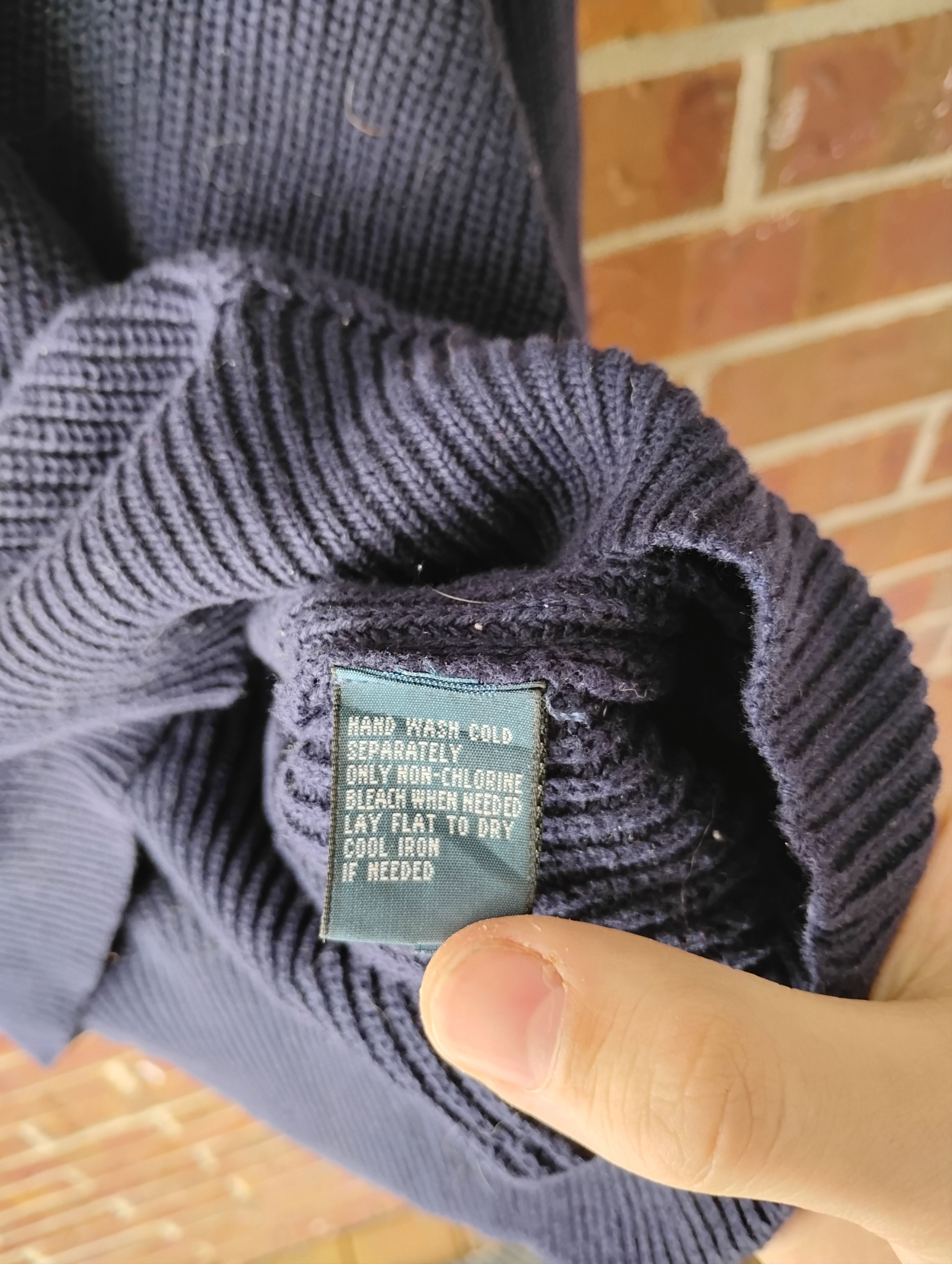 Polo Ralph Lauren Vintage navy polo Ralph Lauren loose neck sweater Size US L / EU 52-54 / 3 - 6 Thumbnail