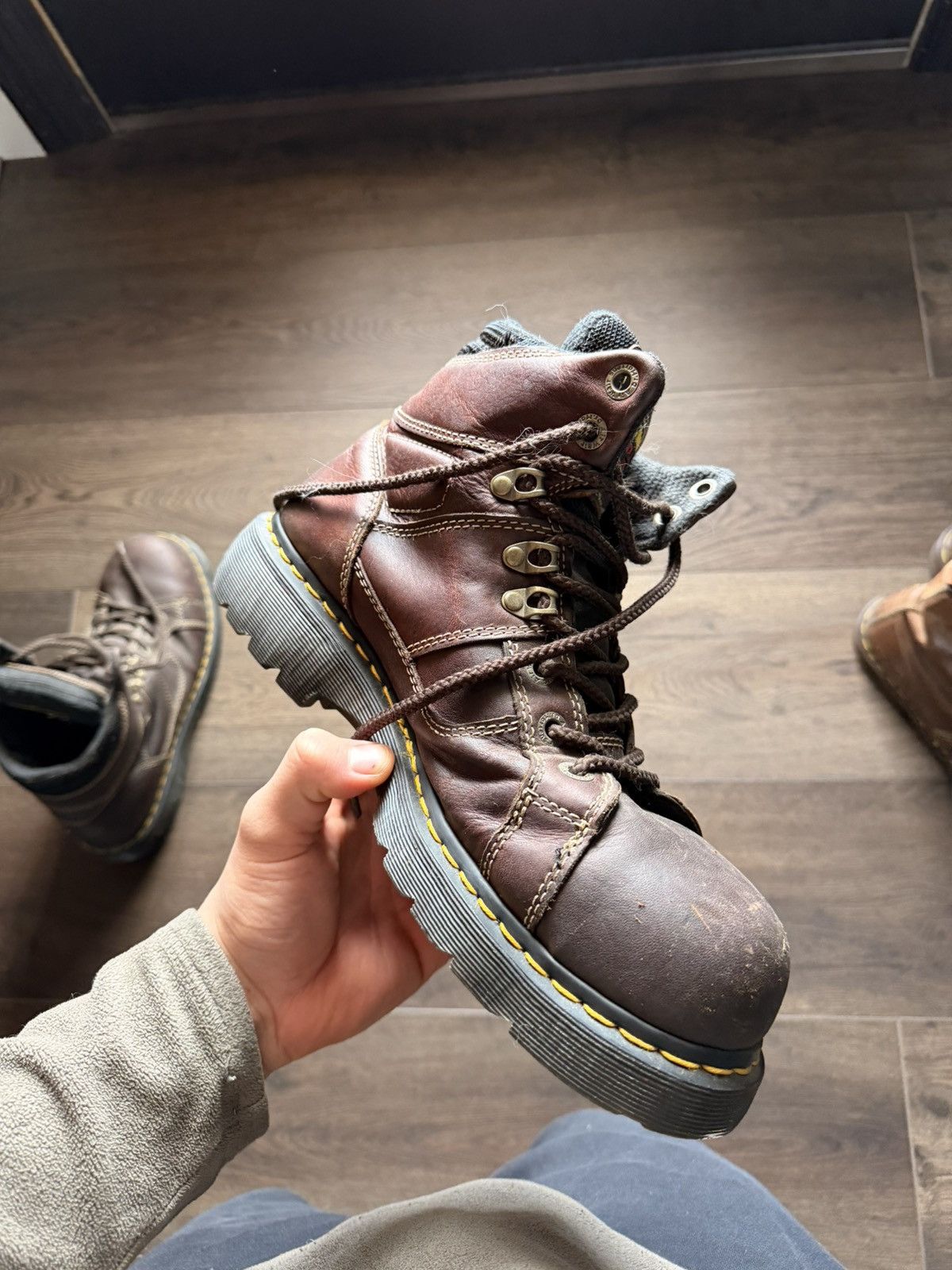 Dr. Martens Vintage 90s Dr.Martens Leather Boots Size US 11 / EU 44 - 10 Thumbnail