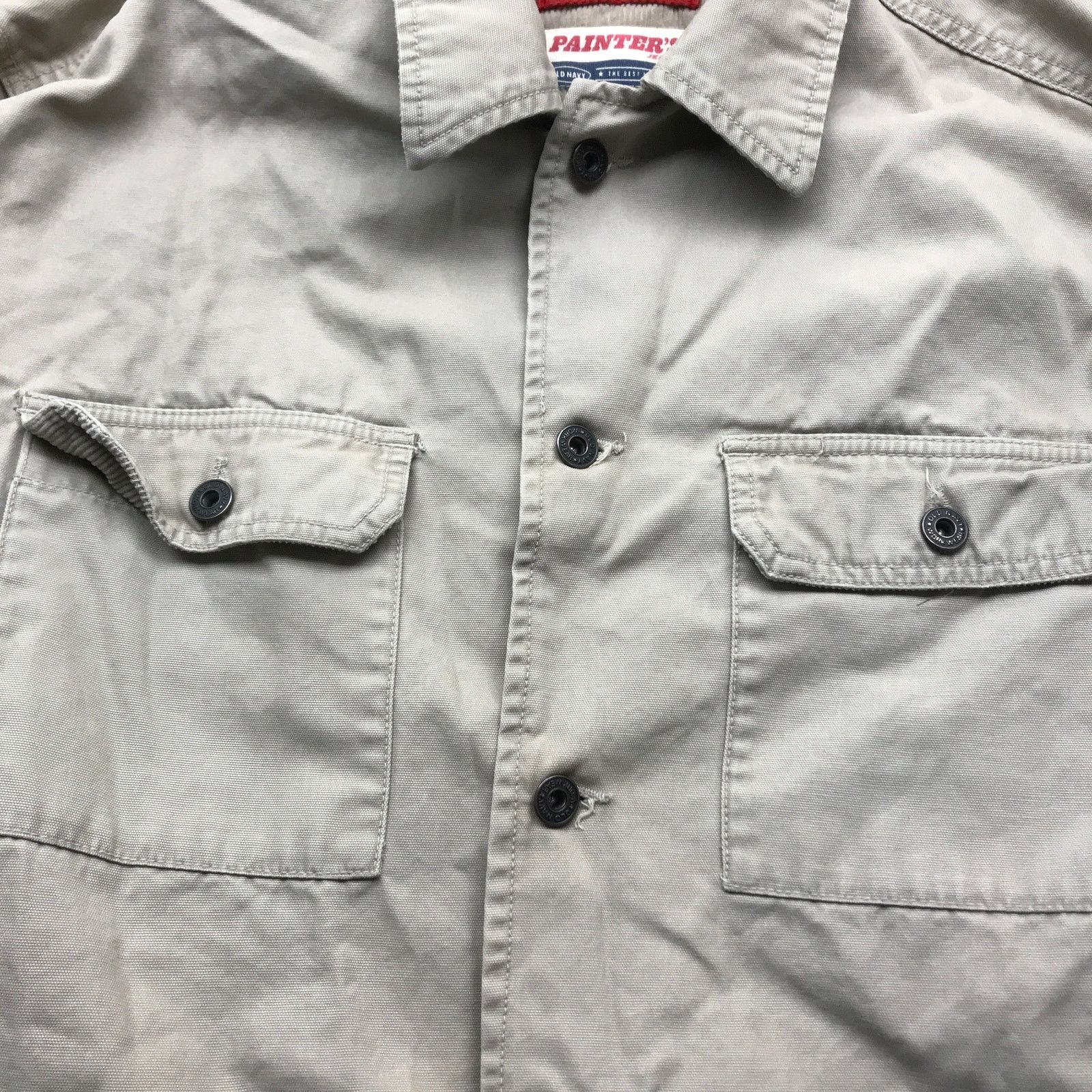 Old Navy Vintage Old Navy Painters Corduroy Jacket Mens M Tan Barn Size US M / EU 48-50 / 2 - 6 Thumbnail