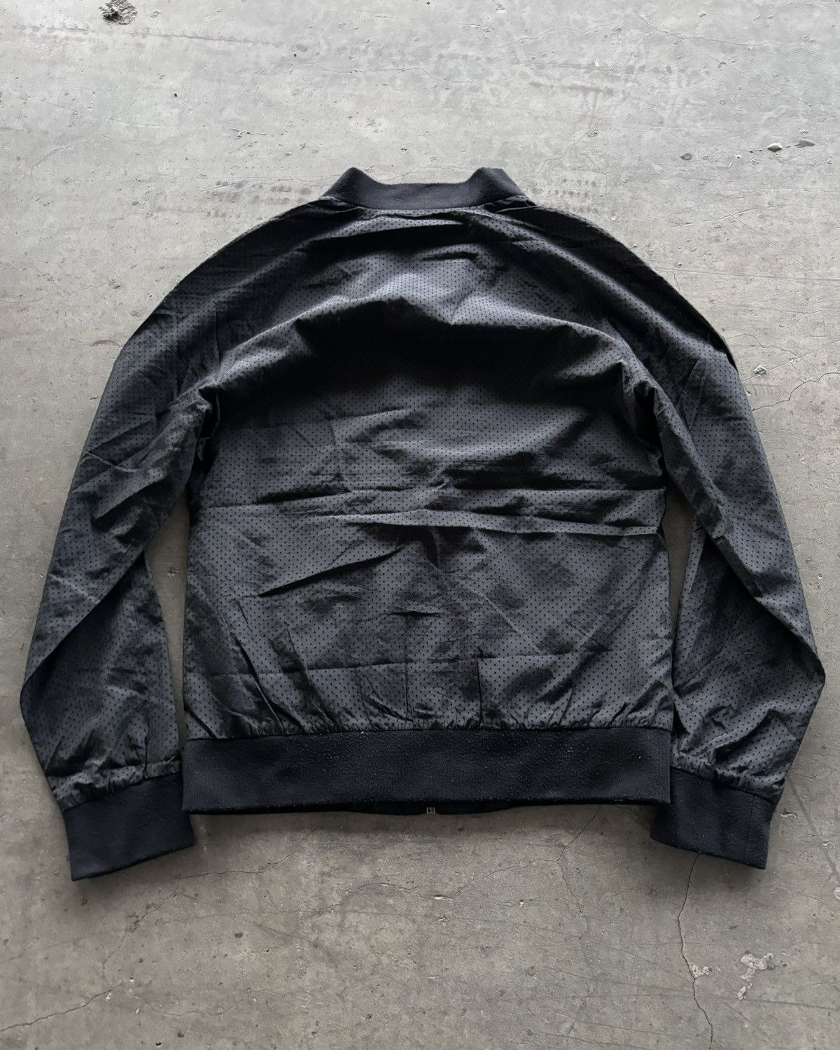If Six Was Nine × Japanese Brand × Le Grande Bleu (L.G.B.) Codes Combine For Men Holes Design Black Bomber Jacket Size US L / EU 52-54 / 3 - 5 Thumbnail