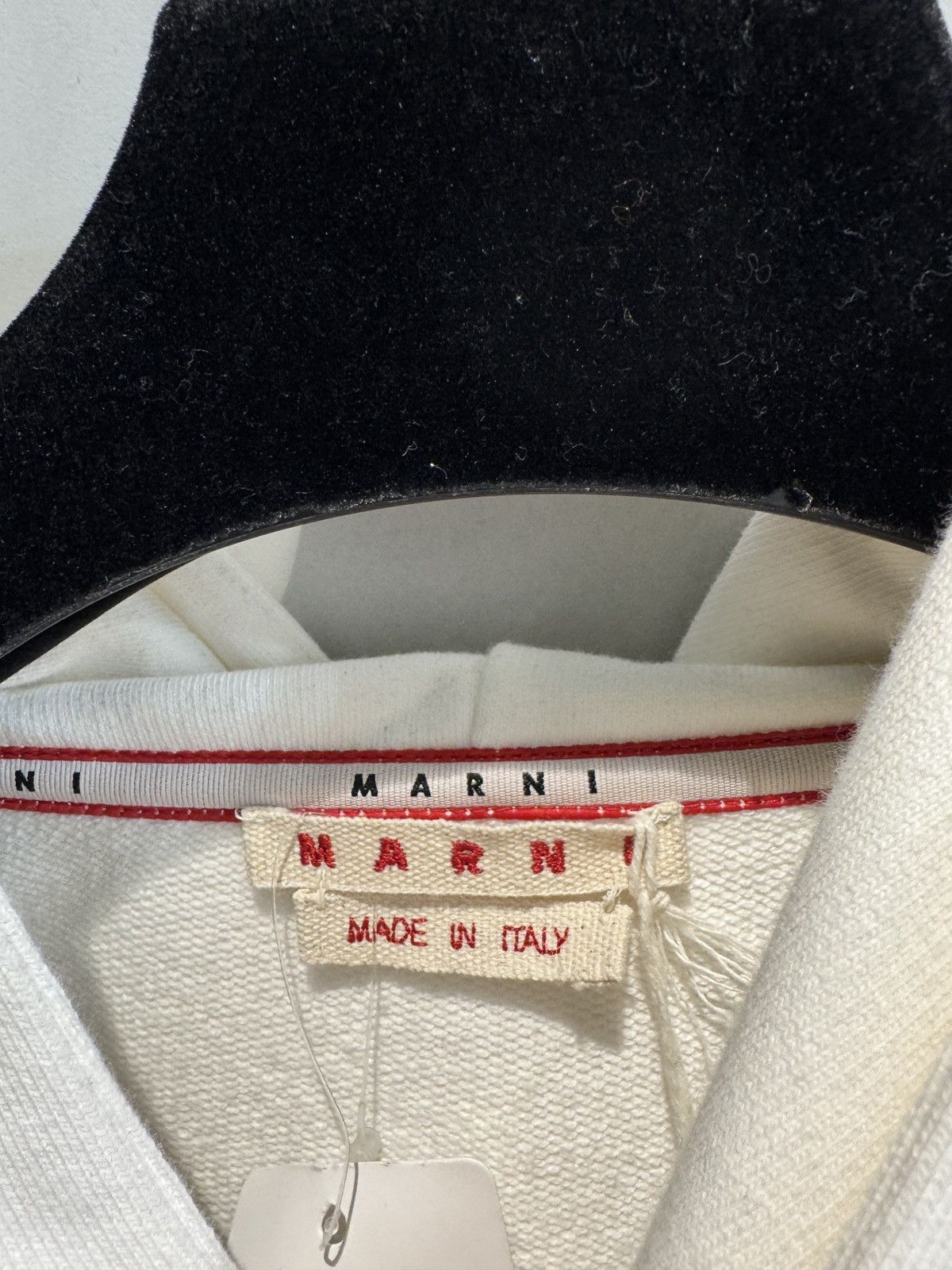 Marni Last Size Marni Logo Graphic Printed Cotton Hoodie Size US XL / EU 56 / 4 - 4 Thumbnail