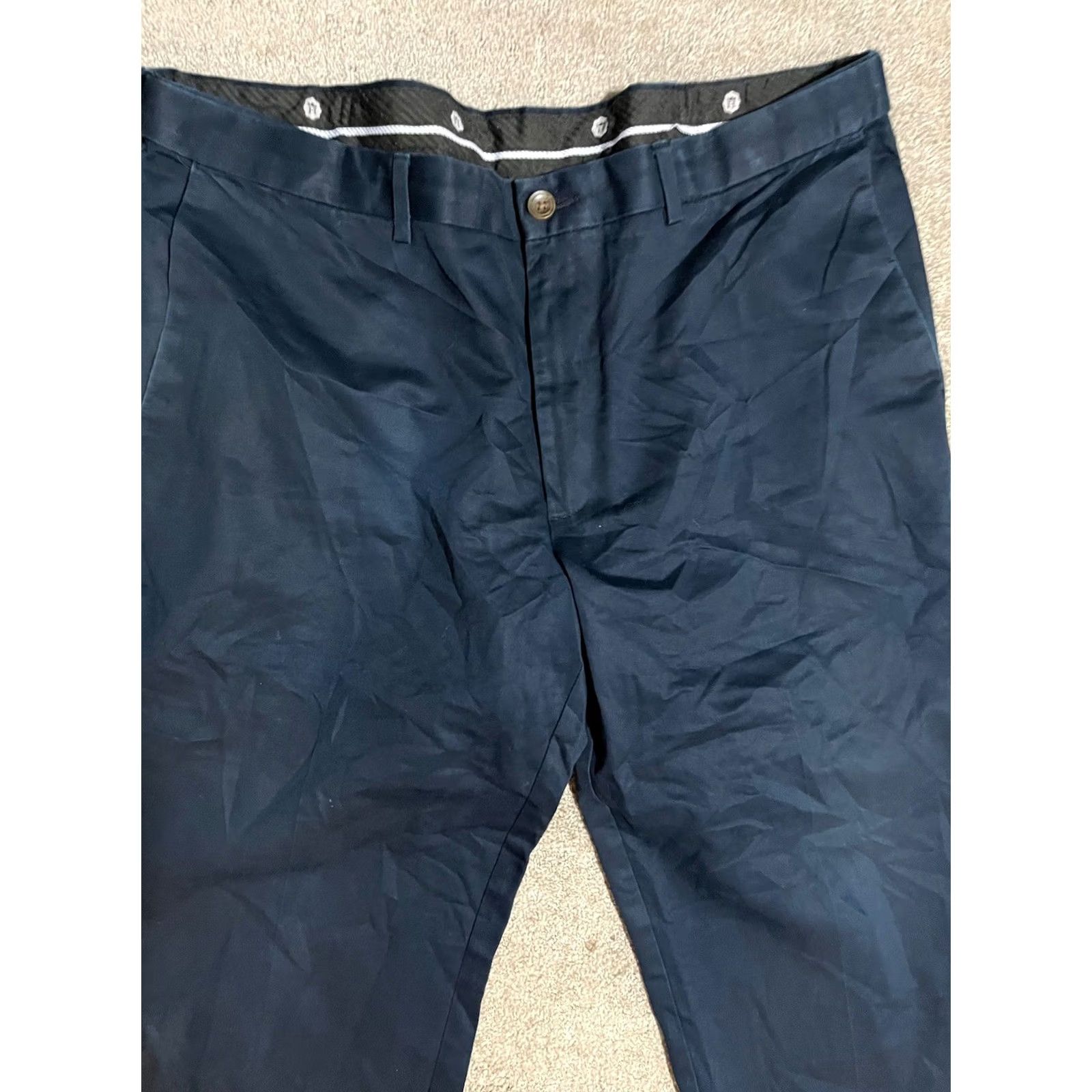 Haggar Haggar Mens Dress Pants 40x30 Blue Flat Front Work To Weekend Size US 40 / EU 56 - 2 Thumbnail