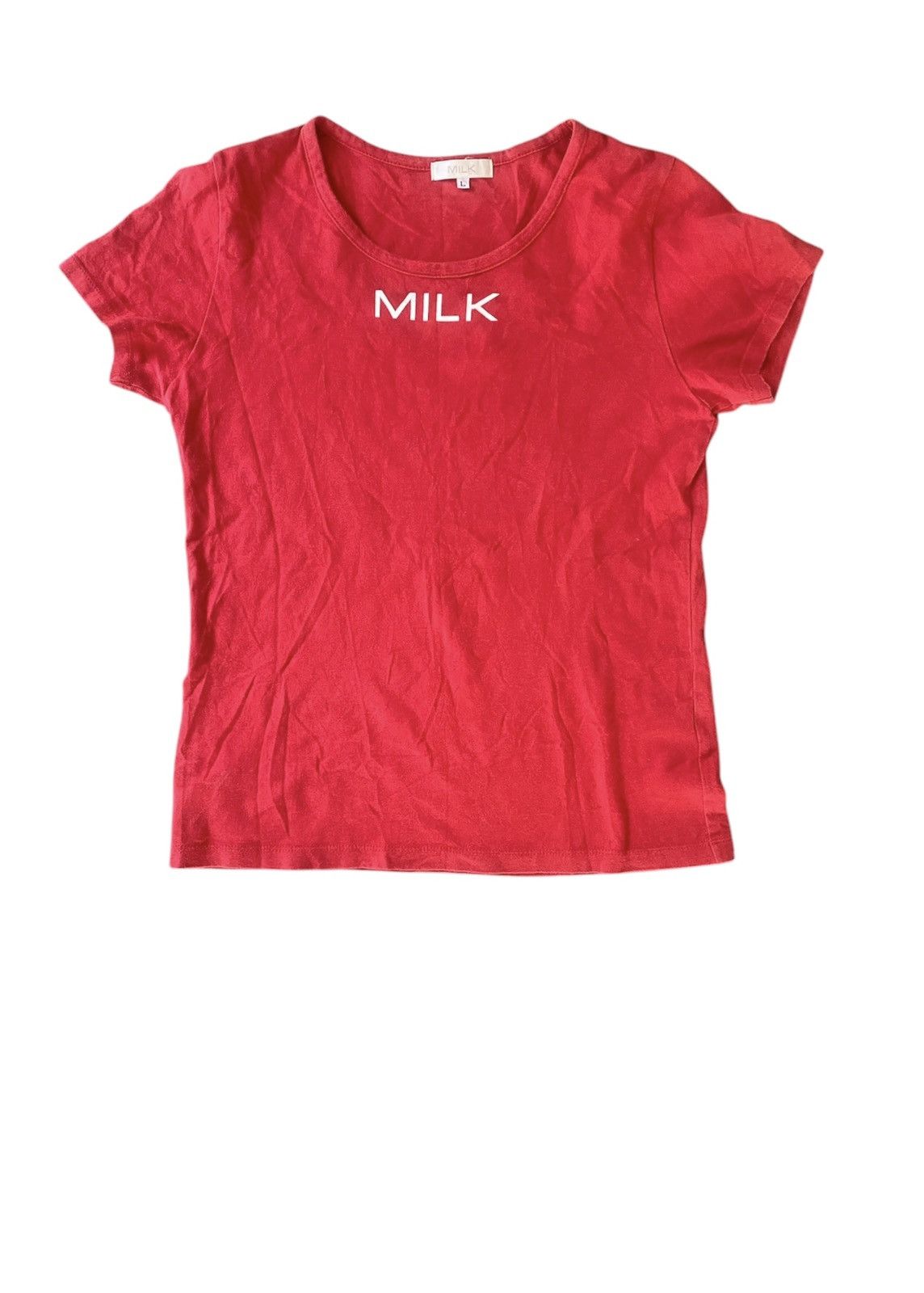 20471120 90's MILK , MILK BOY center spell out tee Size M / US 6-8 / IT 42-44 - 1 Thumbnail